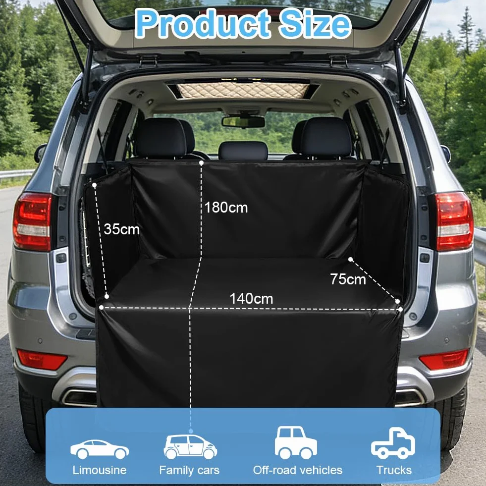 Housse de Protection Voiture Chien AUYAO, Imperméable 180x105cm, pour SUV