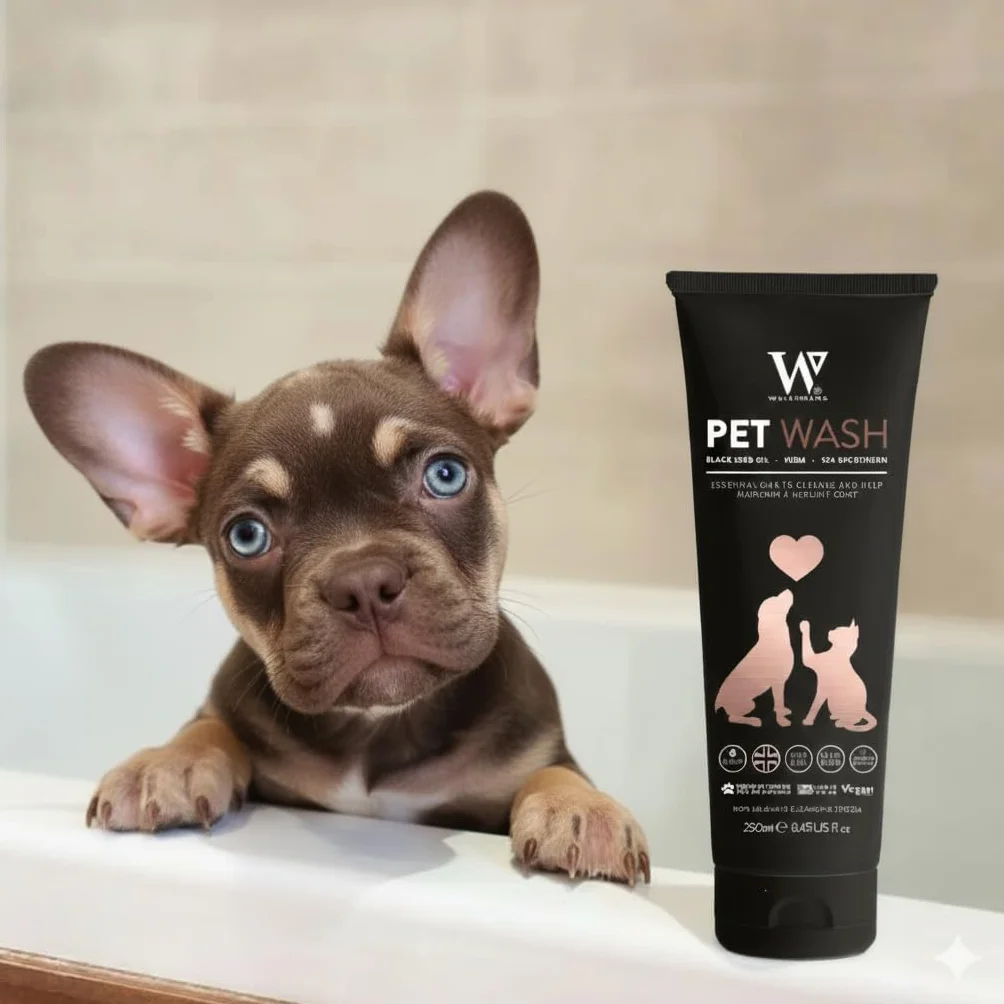 Watermans Shampoing Chien 250ml Peau Sensible Anti Irritation Hypoallergénique sans Parabènes sans Sulfates Végan
