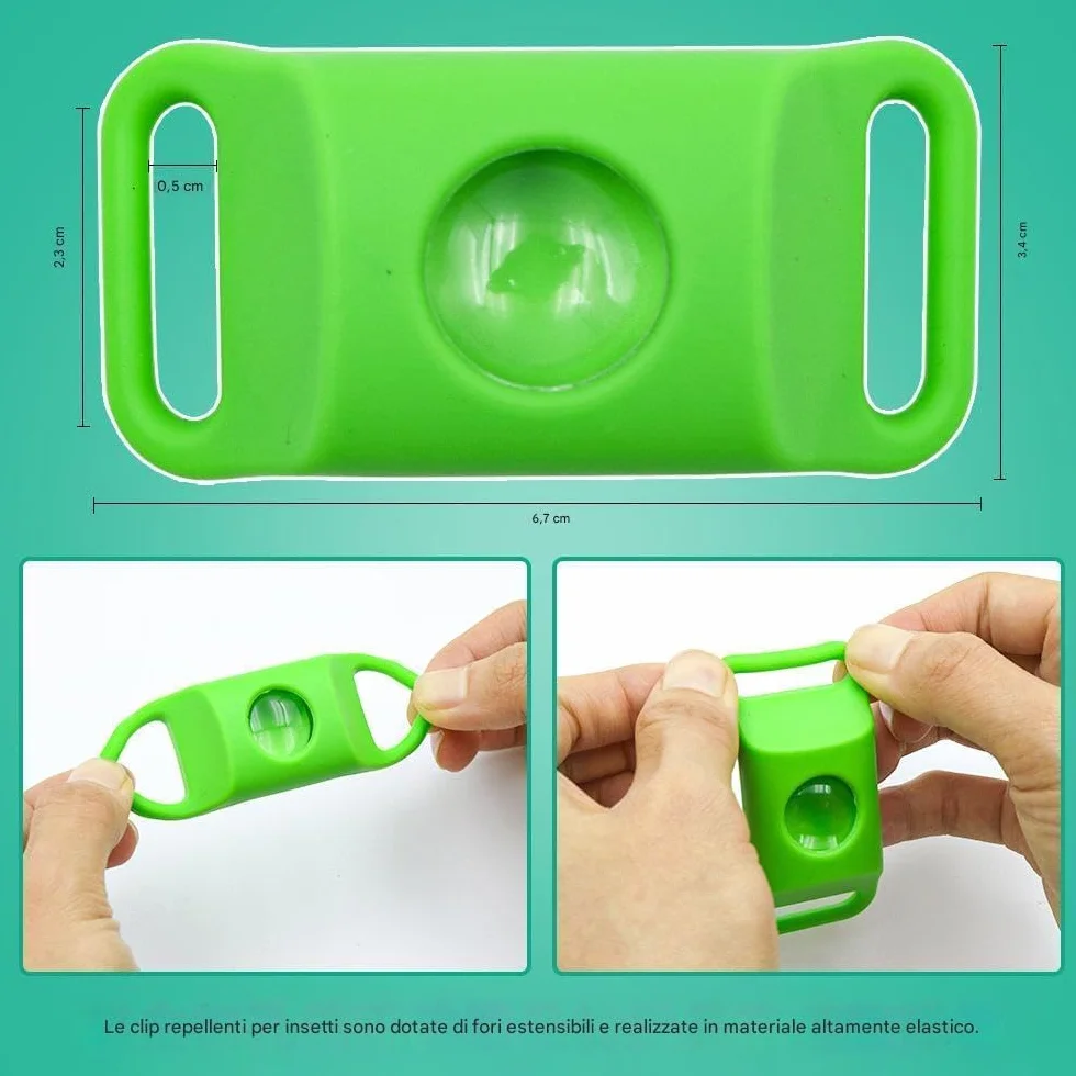 Collier Antiparasitaire pour Chien Anti Puces Anti Tique Naturel Réglable avec Huiles Essentielles 2 Capsules Remplaçables Vert