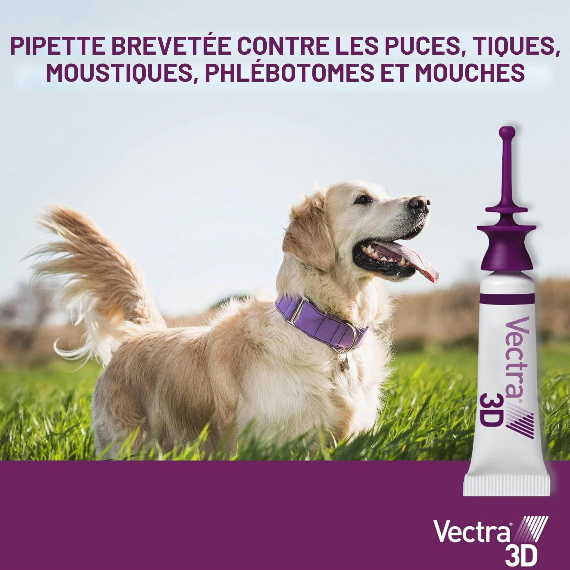 Vectra Vectra 3D Spot-on Solution 3 pipettes 8 ML pour Chiens 40 kg Rouge