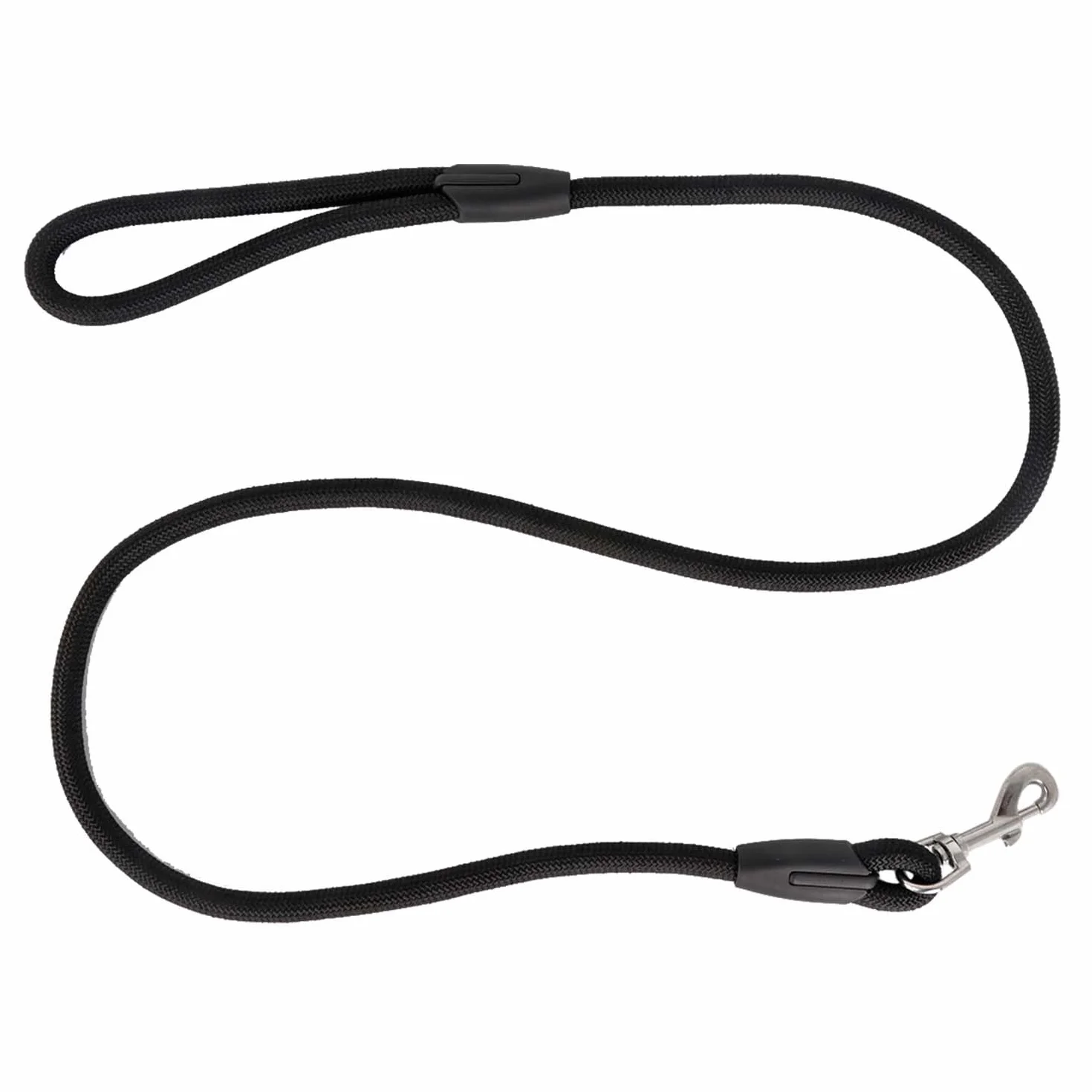 AiTodos® Laisse pour Chien de 1,5 m, Diamètre 1,2 cm, Laisse Anti-Crochet pour Le Dressage ou la Promenade, Adaptée aux Chiens de Petite, Moyenne et Grande Taille, Noir