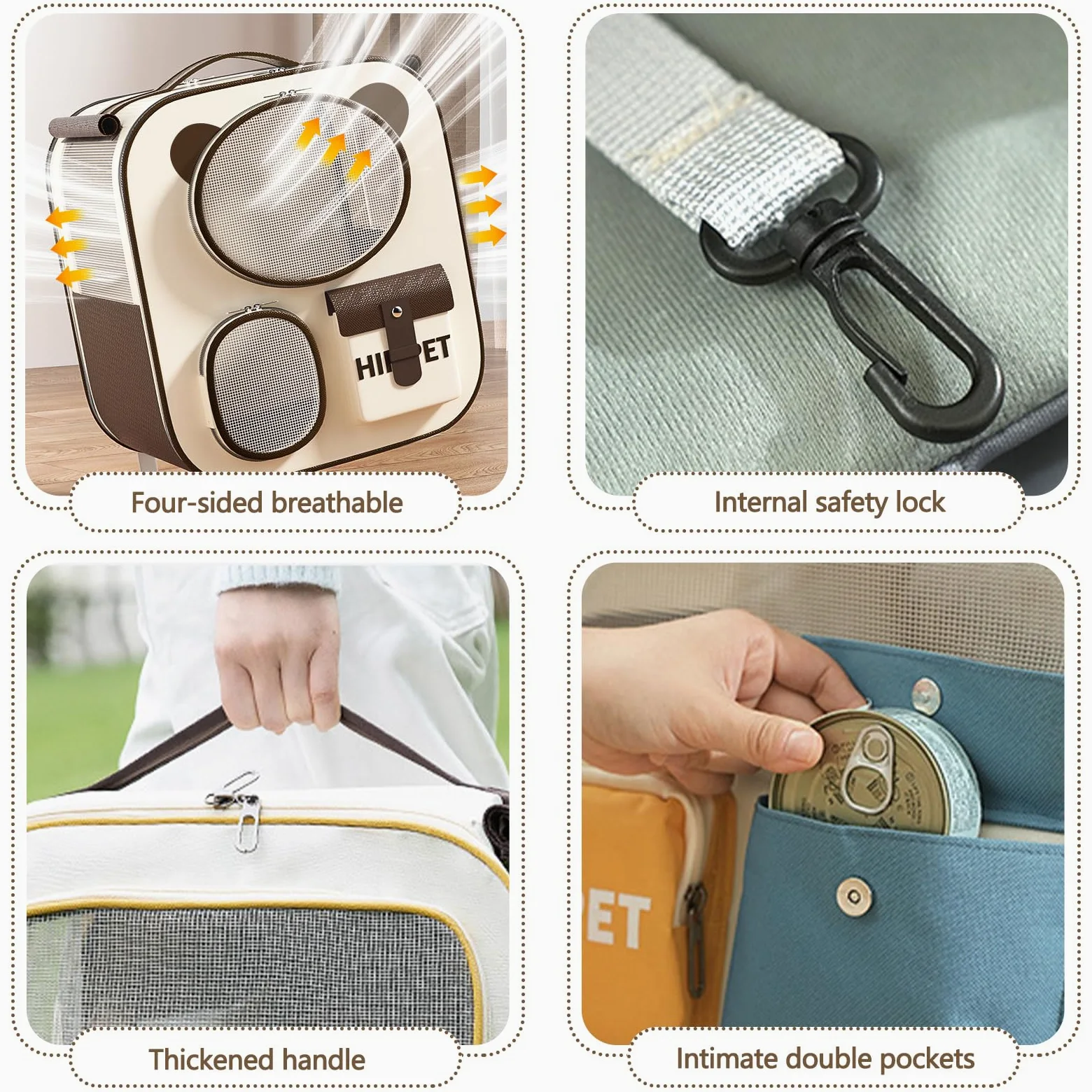 Galatée Sac à dos confortable avec roulettes pour animal de compagnie - Sac à dos confortable pour chat - Roues roulantes amovibles - Sac à dos à roulettes pour animal domestique - Idéal pour les