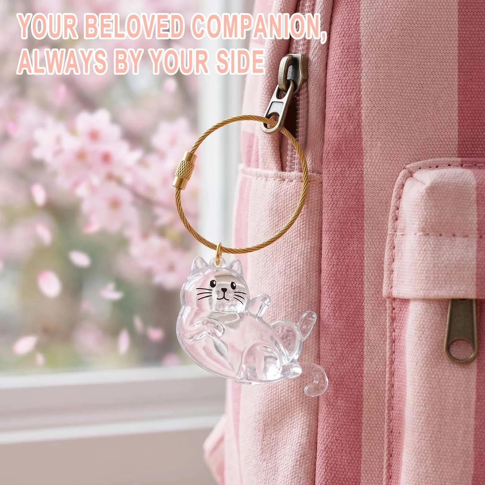 Boîte à Souvenirs pour Poils d'animaux de Compagnie, Porte Clef Chat, Porte Clé Chat, Porte-Clés Souvenir de Poils d'animaux de Compagnie pour Amoureux des Animaux Souvenir Chien Chat Décédé