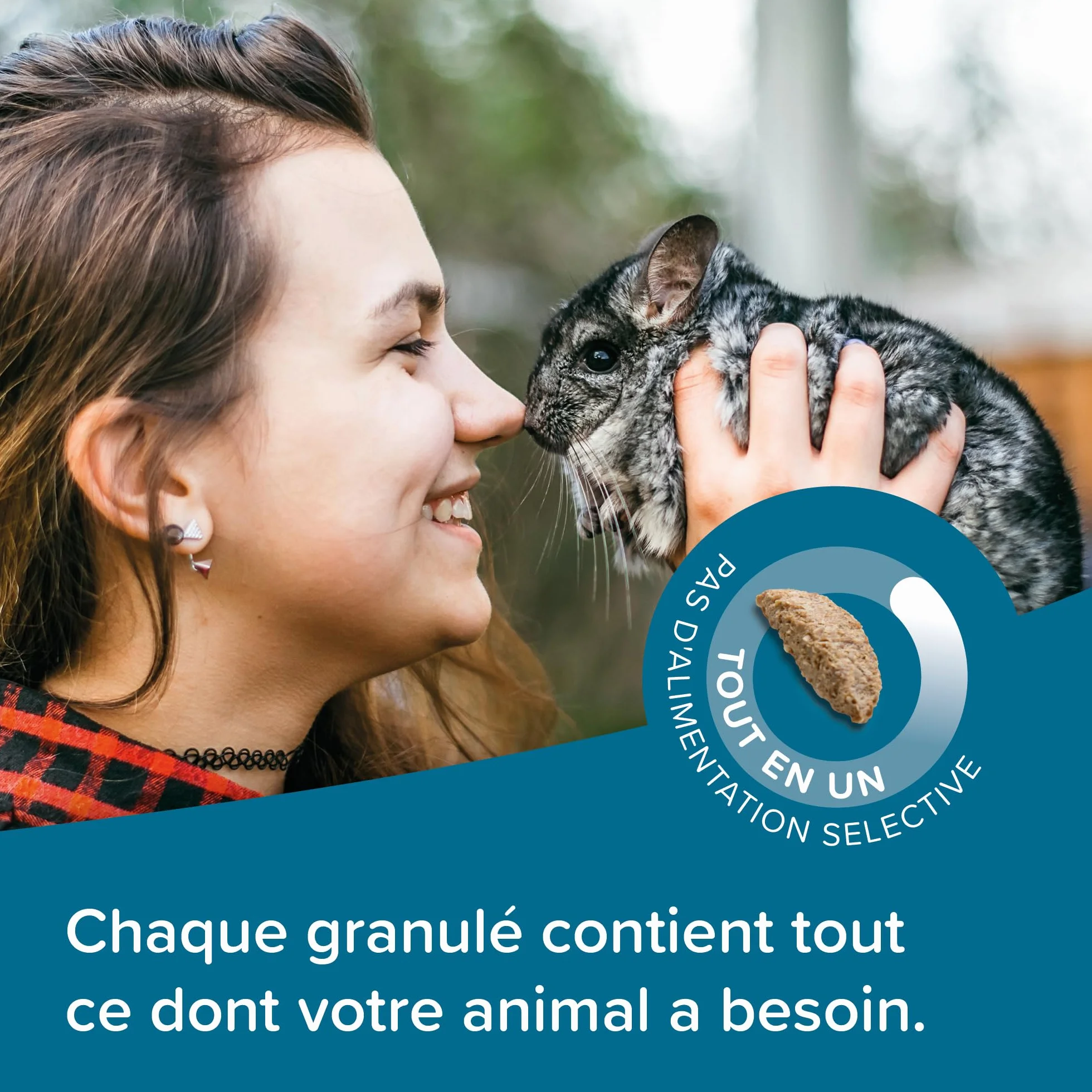 BEAPHAR CARE+ Alimentation Super Premium extrudée pour chinchilla 1.5kg 20% fibres