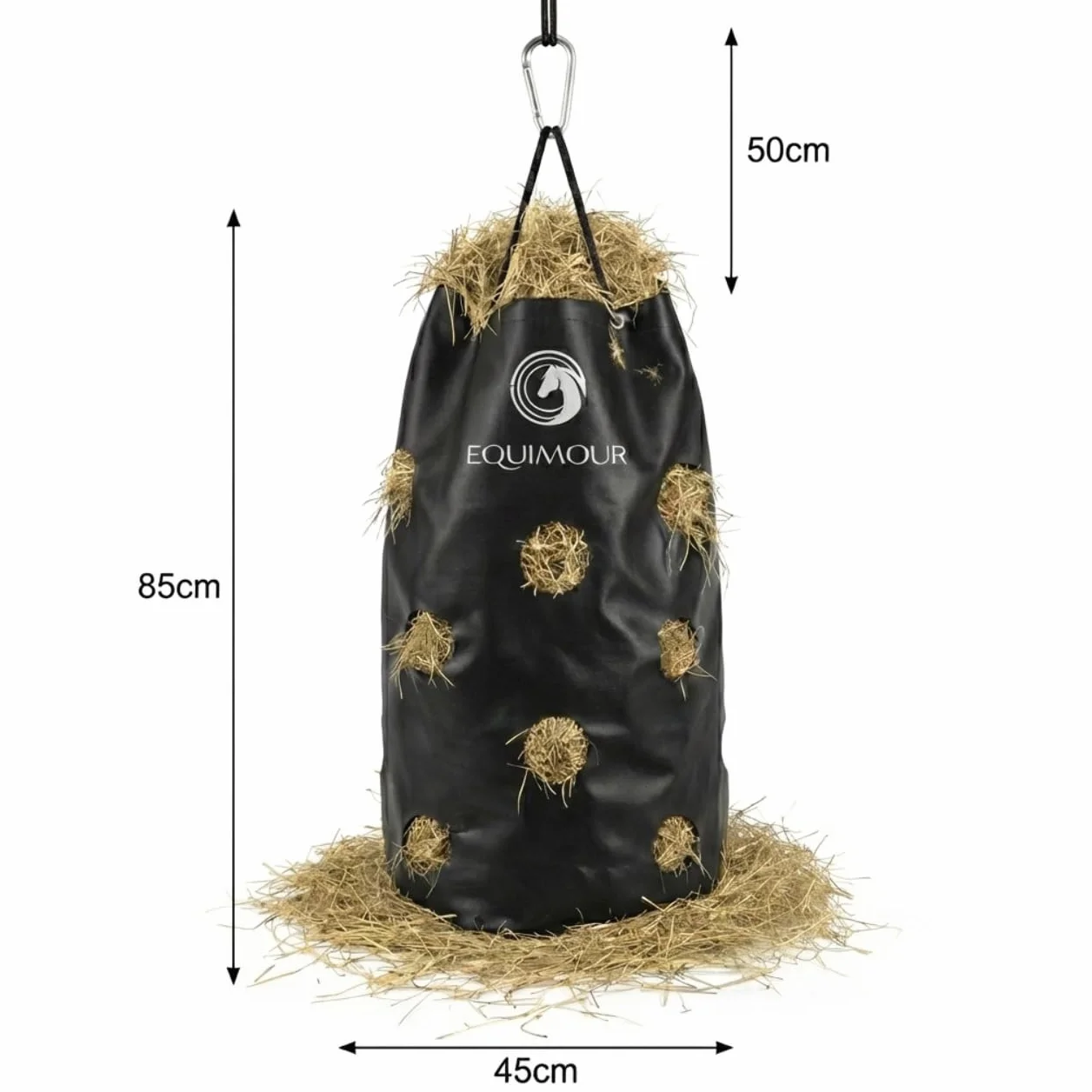 Hay Bag Sac à foin 195 l - Filet à foin pour chevaux Slow Feeder - Résistant aux intempéries