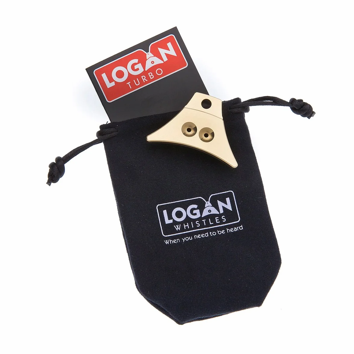 Sifflet de berger Logan Turbo laiton massif