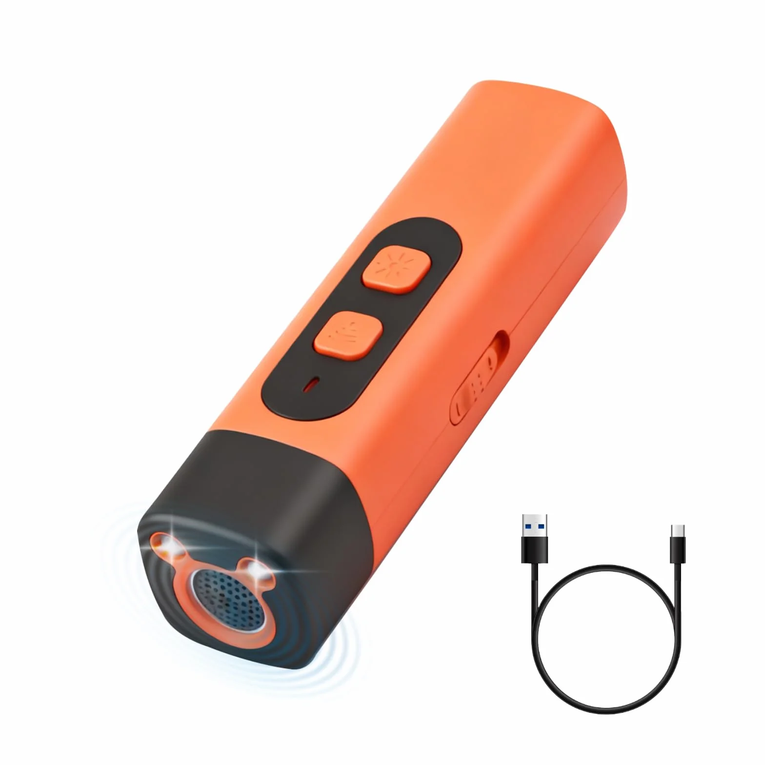 Anti Aboiement Chien Ultrason Puissant avec Lampe LED 3 Fréquences Réglables pour Petit et Grand Chien