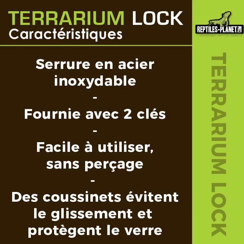 Reptiles Planet Serrure pour Terrarium