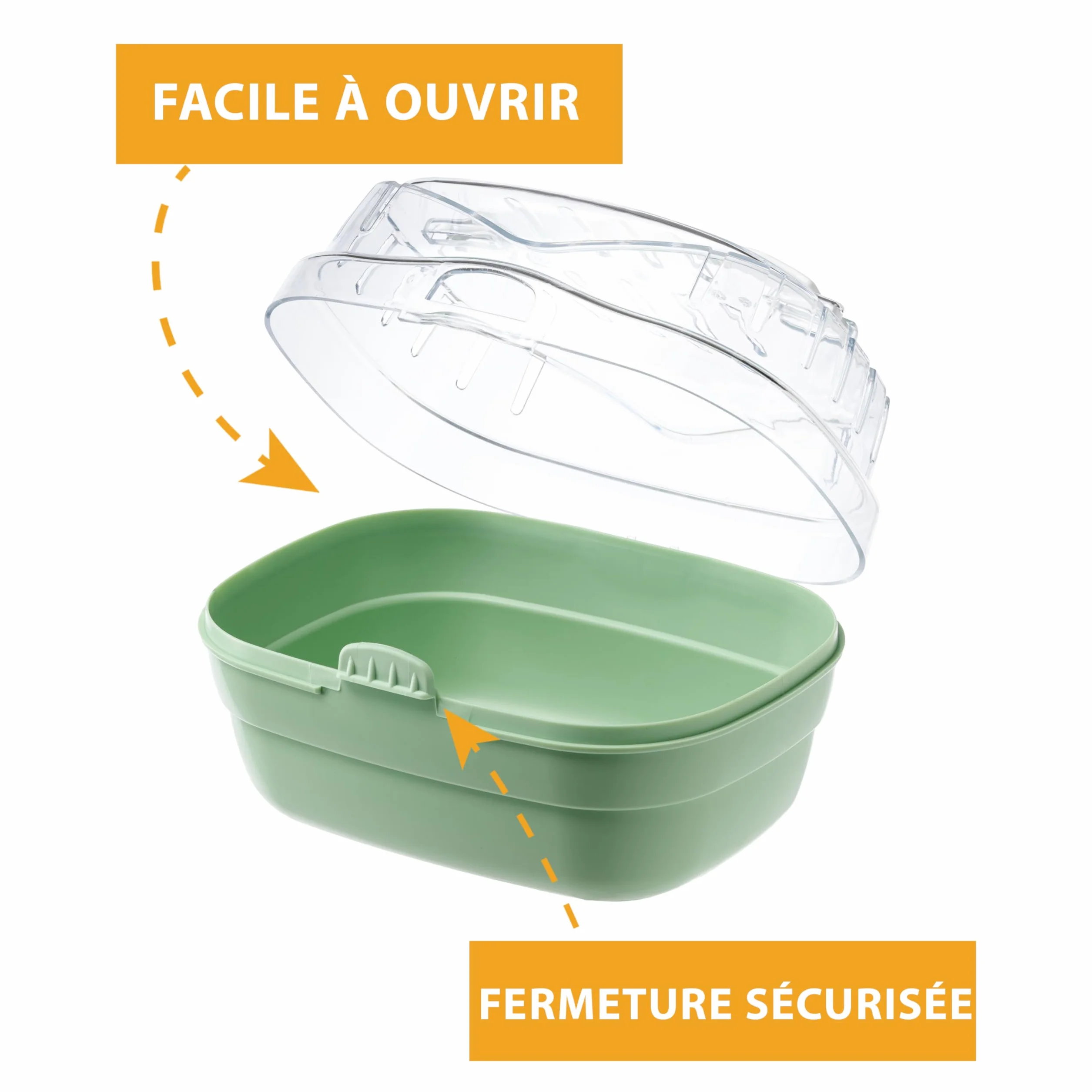 Ferplast ALADINO Petite Cage de Transport pour Hamsters et Petits Rongeurs, 20 x 16 x h 13,5 cm, Vert