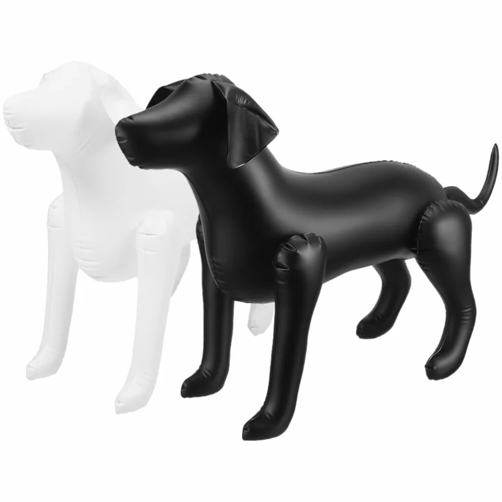 Happyyami Lot De 2 Mannequins Gonflables pour Chiens Debout 31.50x22.05x11.42 Pouces Présentoir Vêtements Animalerie