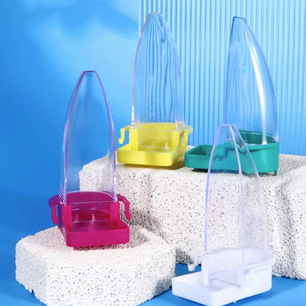 Cage à Oiseaux à Alimentation Automatique Visible, mangeoires suspendues pour Oiseaux, récipient de Nourriture, Distributeur d'eau pour perroquets pour Maison