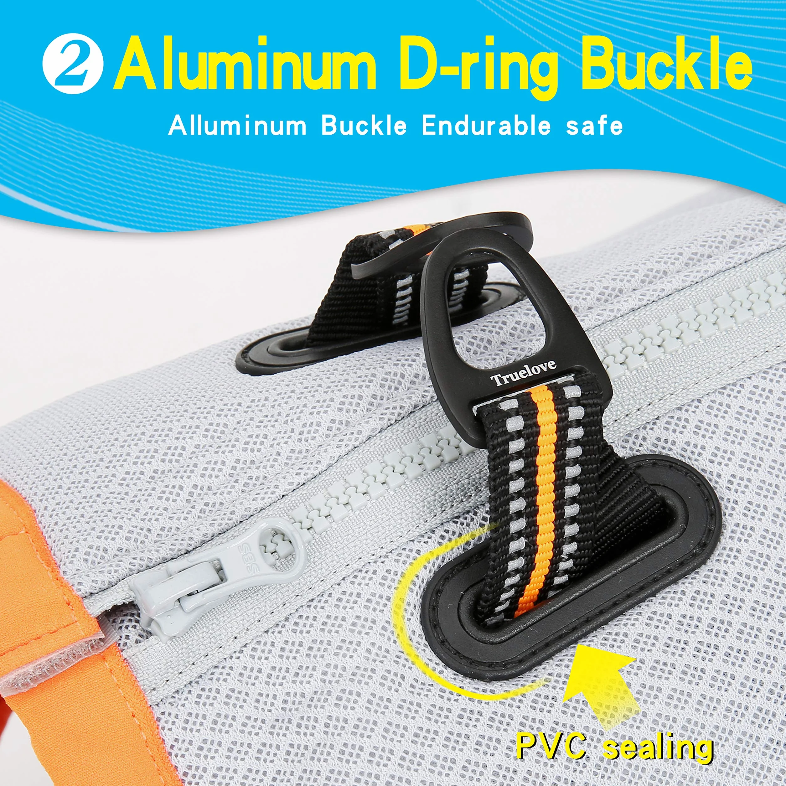 Truelove Gilet Rafraîchissant pour Chien avec Fermeture Éclair Ajustable Chasse Entraînement Camping
