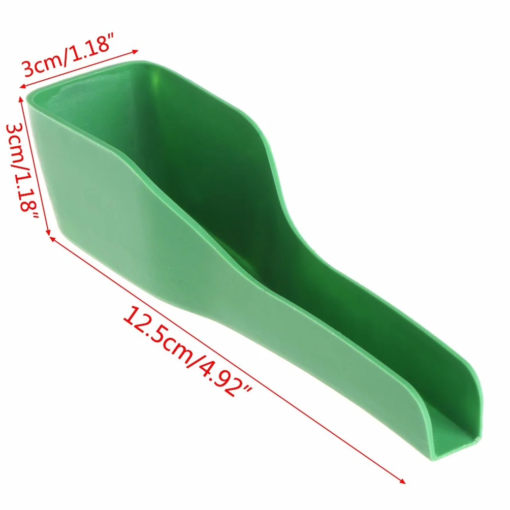 Cuillère d'alimentation manuelle pour oiseaux en plastique pour canard caille