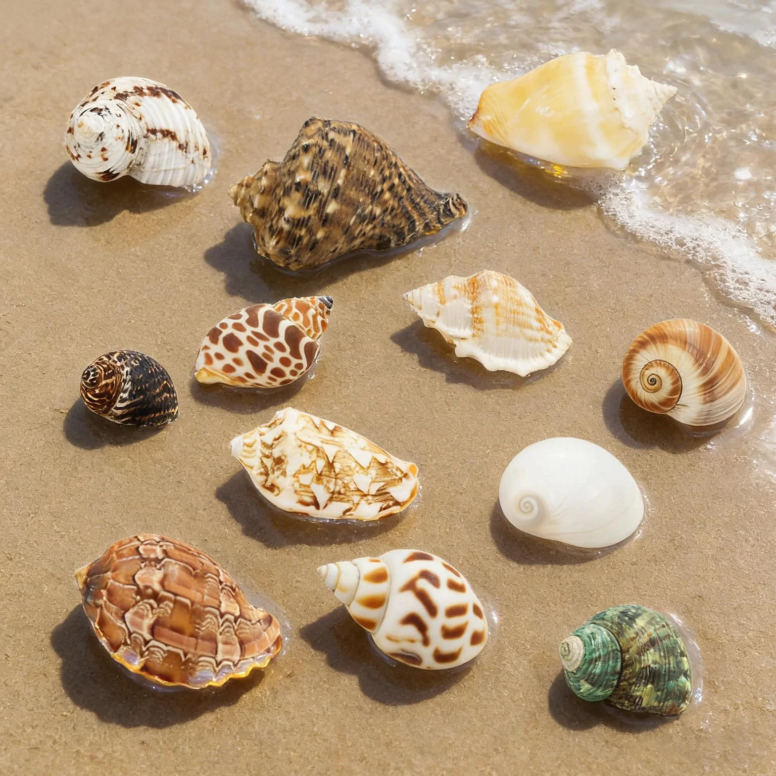 Coquillages Mixtes Marins 3-9 CM Decoration Aquarium Coquille Saint Jacques Vide Pas Perfore DIY Lampe Paillettes