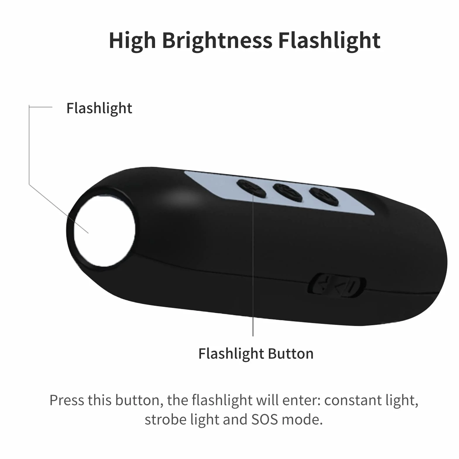Irfora Répulsif à ultrasons pour chien - 3 modes - Portable rechargeable avec lampe de poche intelligente