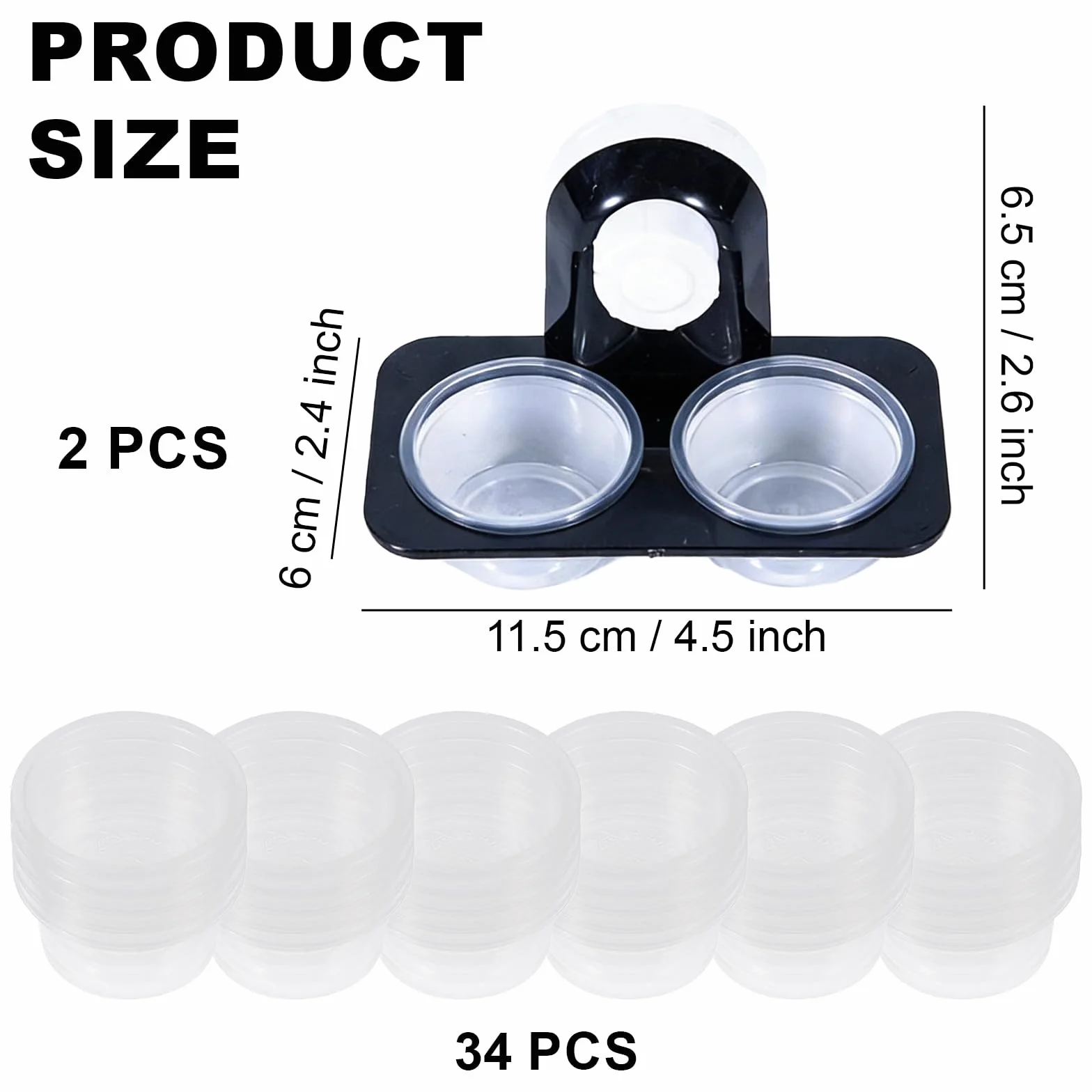 Bol Alimentation Gecko Reptile Feeder Ventouse 32 Tasses Interchangeables