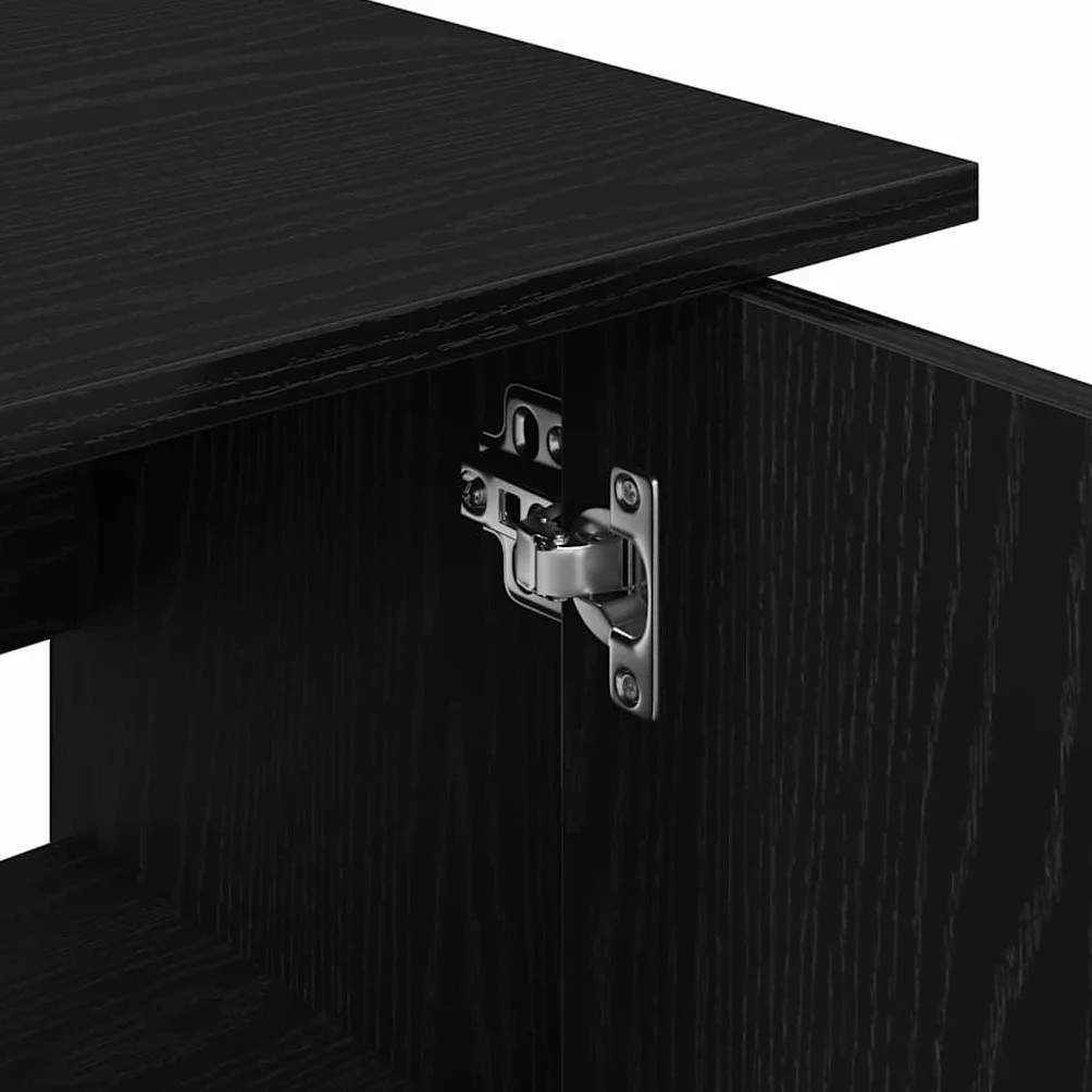 vidaXL Support d'aquarium Chêne Noir 101 x 41 x 58 cm Bois d'ingénierie