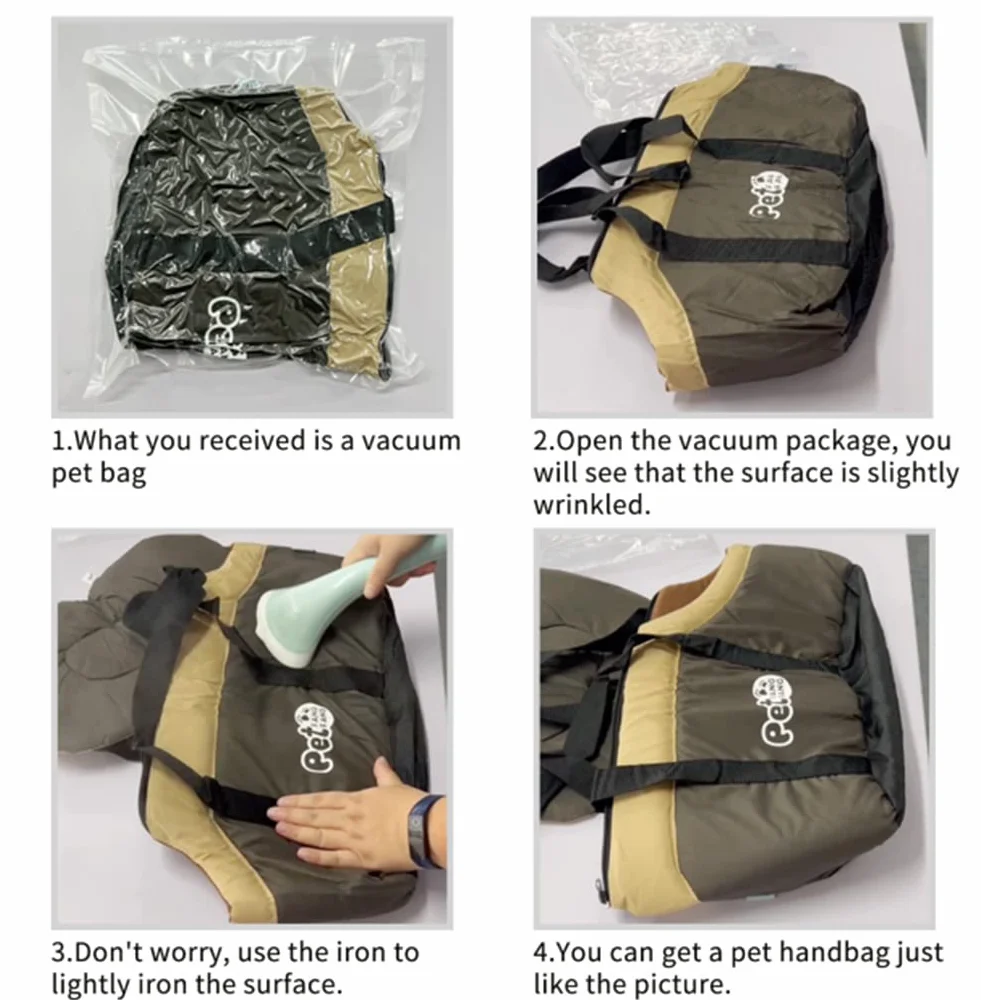 Sac Transport Chien Chat Grande Capacité Voyage Hiver Chaud Sacoche Bandoulière Portable