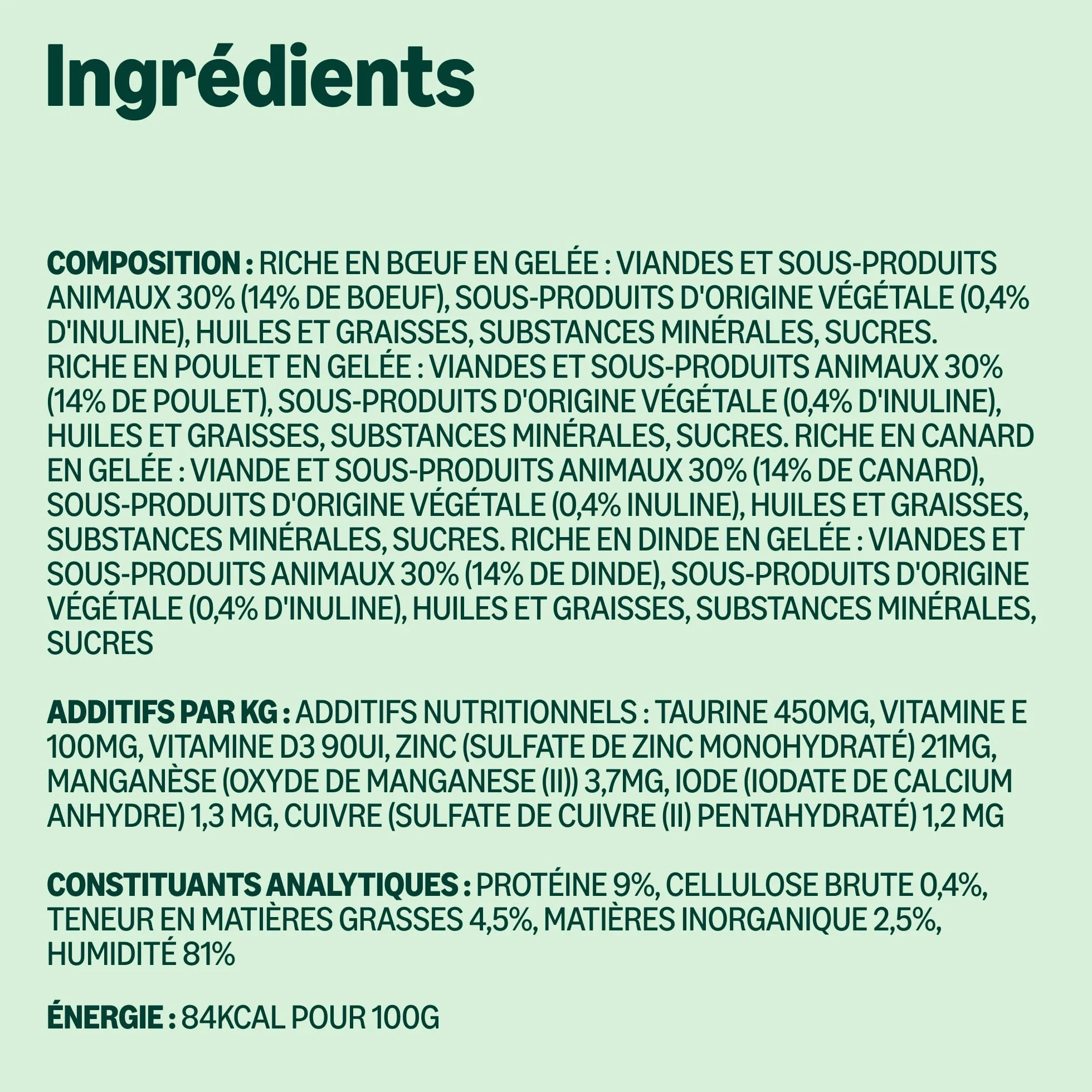 Amazon Aliments Humides sans Céréales pour Chats, Selection de Viande en Gelée 4.76kg, 56 x 85g