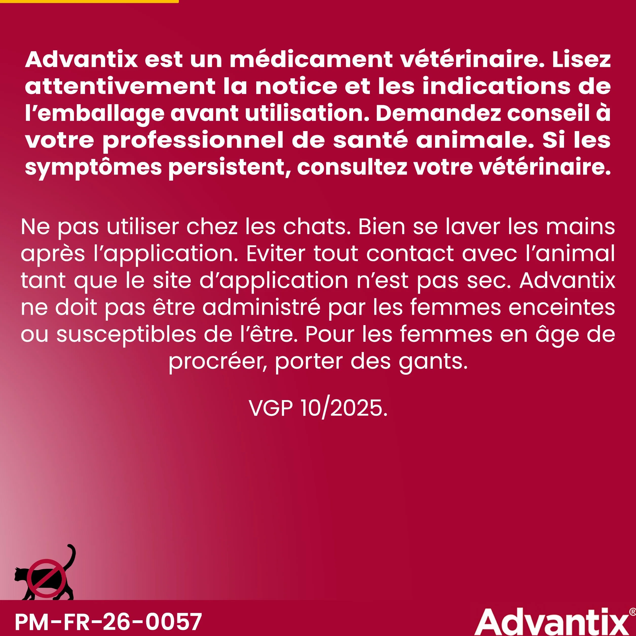 Advantix Très Grand Chien 40-60 kg Pipettes 6 Parasites Traitement 4 Semaines 6 x 6,0 ml