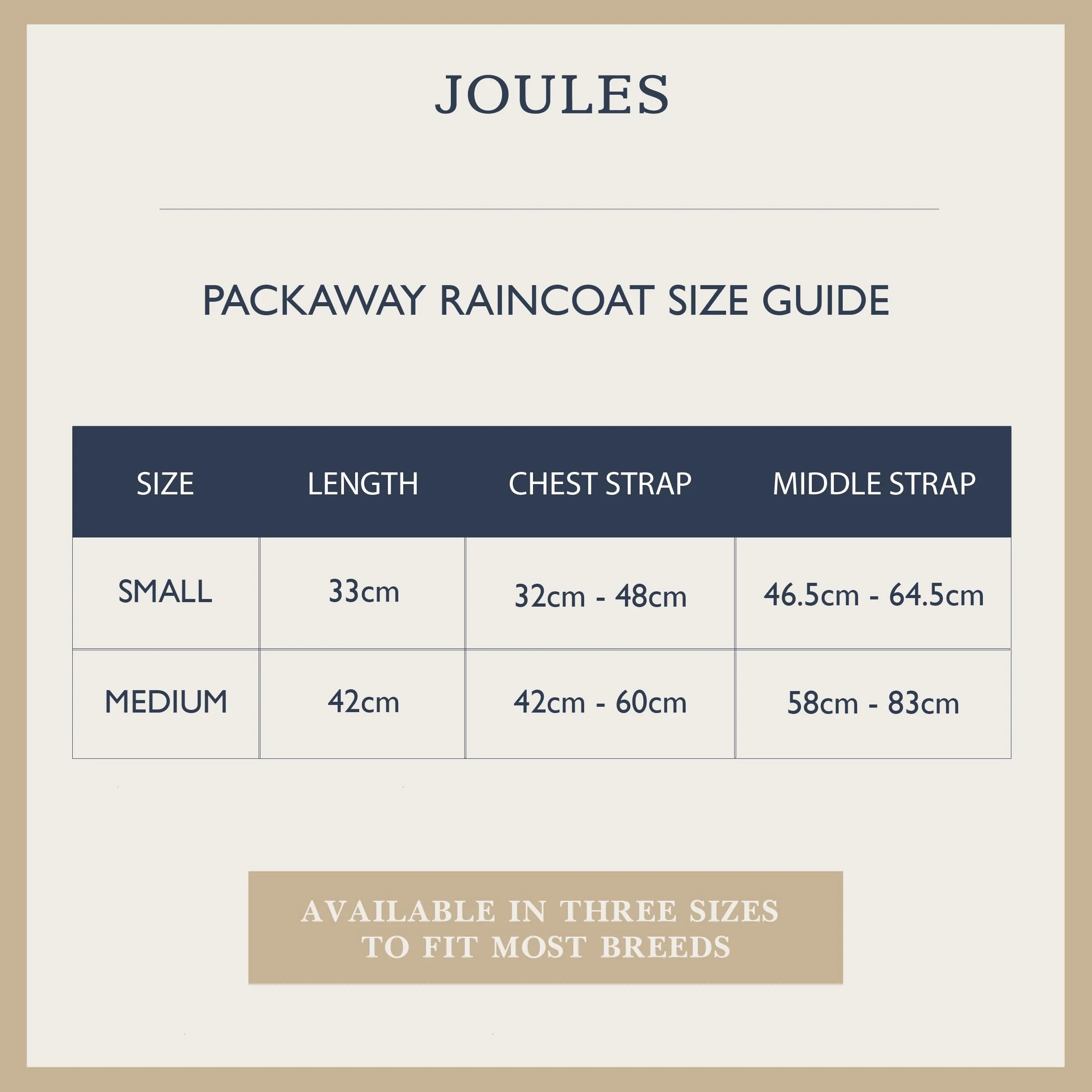 Rosewood Joules Henson Veste Pliable à Carreaux pour Chiens de Taille M, Lavable, légère et Portable, imperméable et imperméable pour Chiens de Taille Moyenne