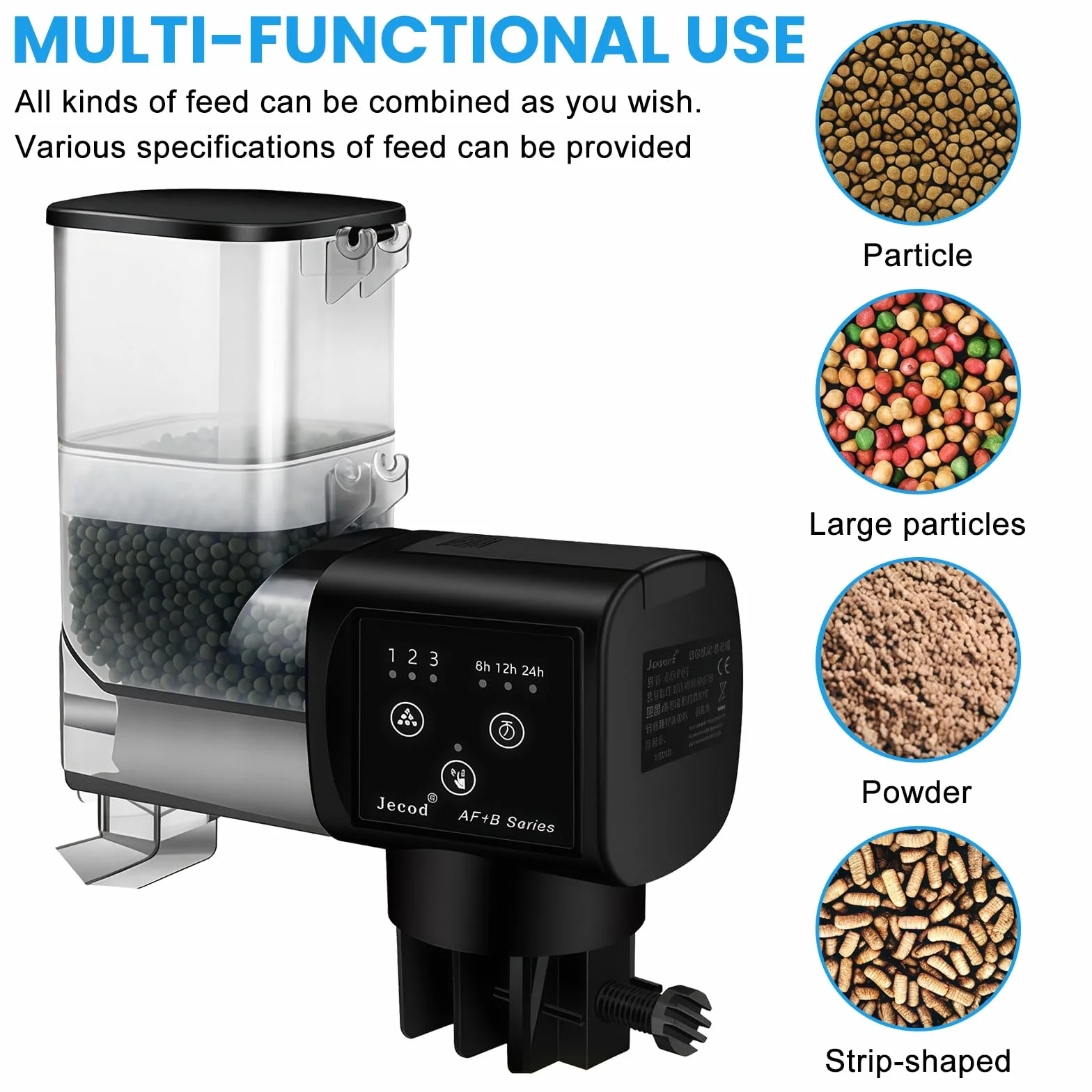 Distributeur automatique de nourriture pour aquarium Sporgo 250 ml réglable