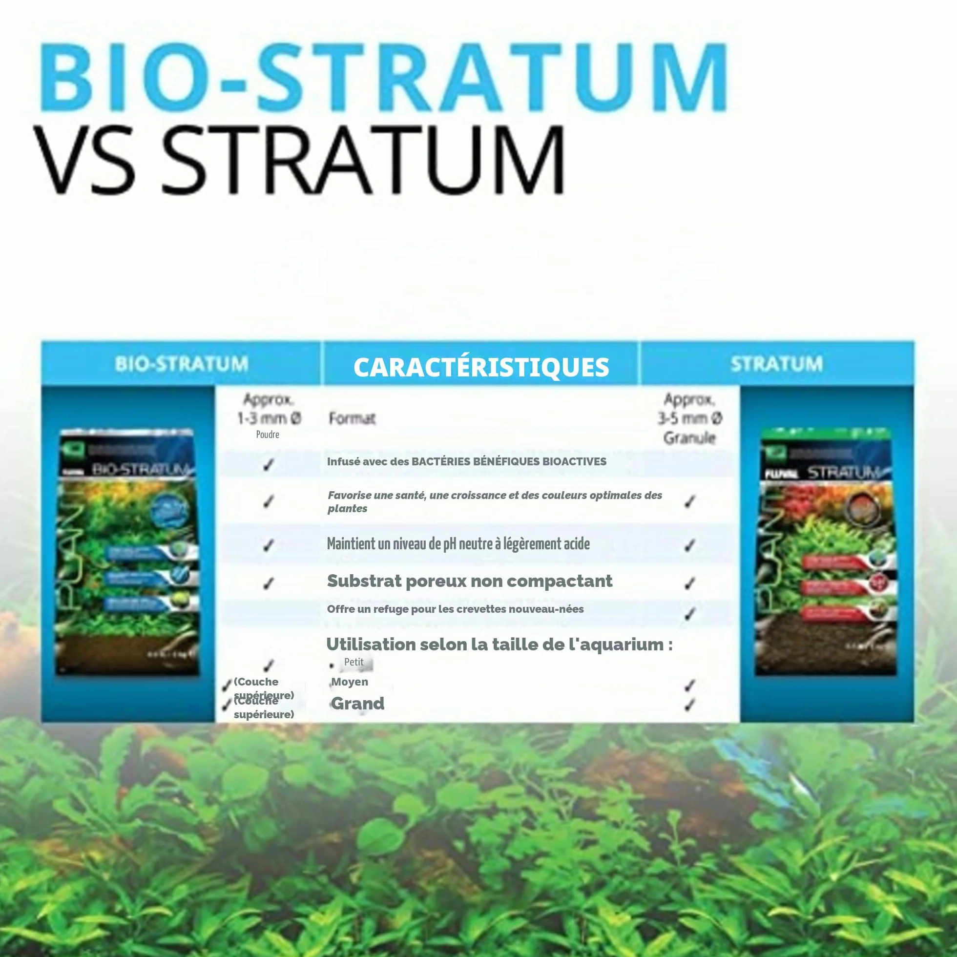Fluval Bio Stratum Substrat volcanique pour Aquarium planté, 2 kg