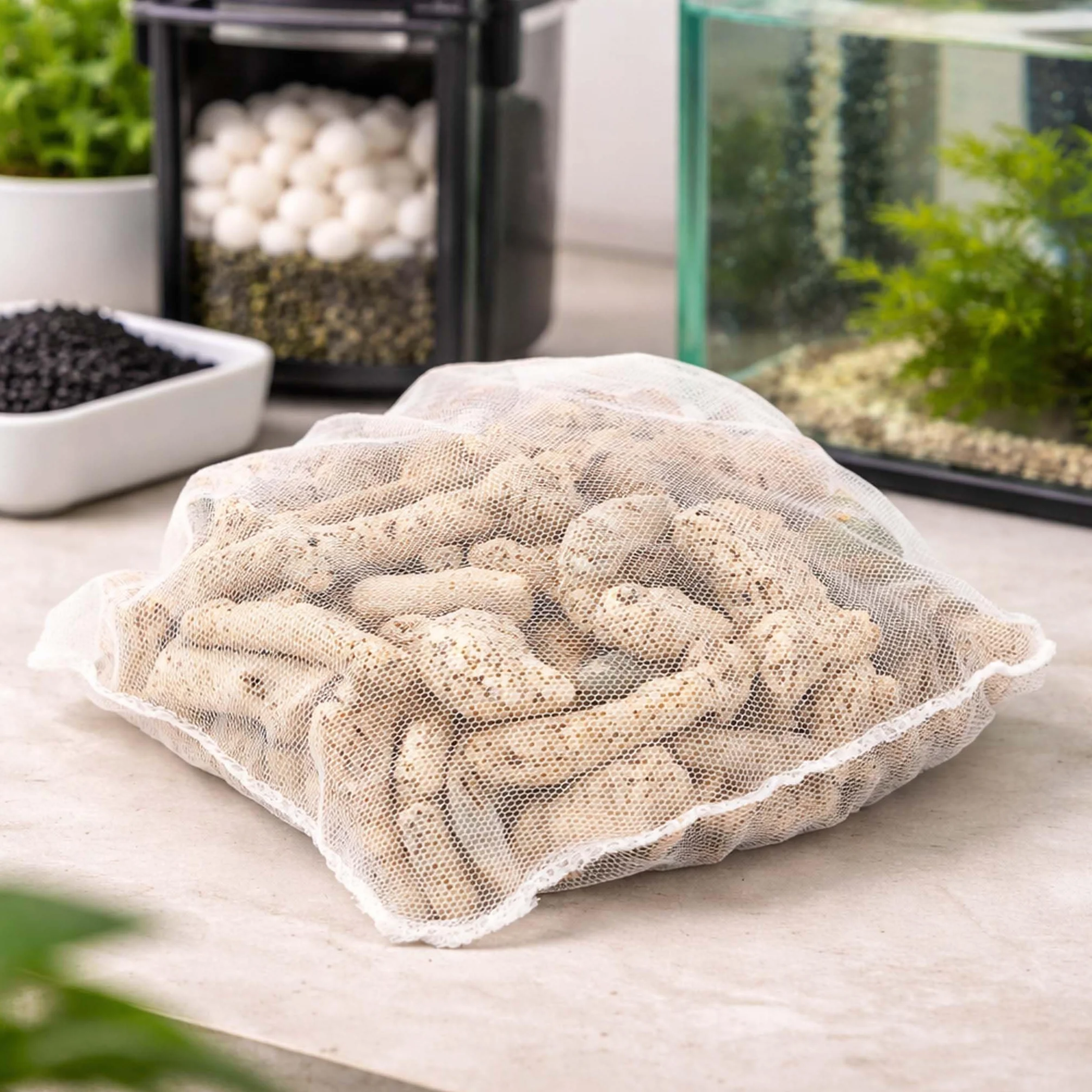 SunSun Sable corallien très Grossier 0,5 kg pour Colonisation de bactéries nitrifiantes Filtre bassins étangs Aquariums