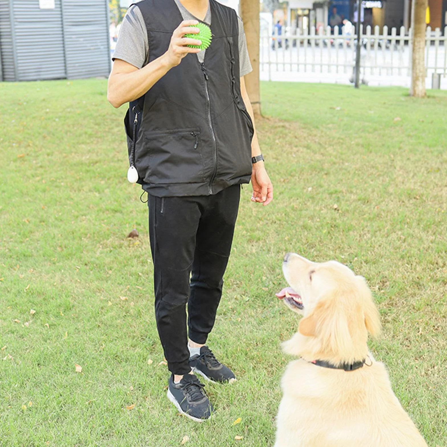 Gilet d'entraînement pour conducteur de chien, protection plusieurs poches, vêtement professionnel léger et pratique