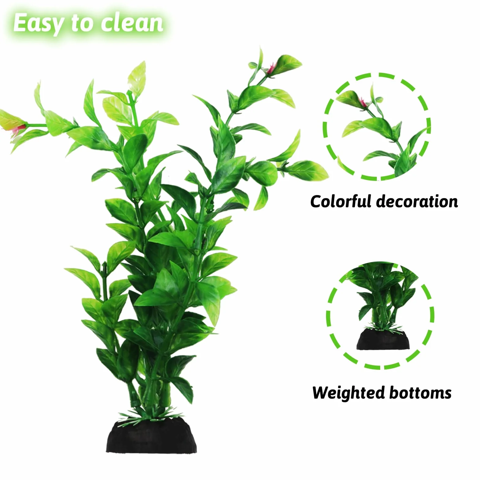 Aquarium Decor 10pcs Fish Tank Plants Green Accessories