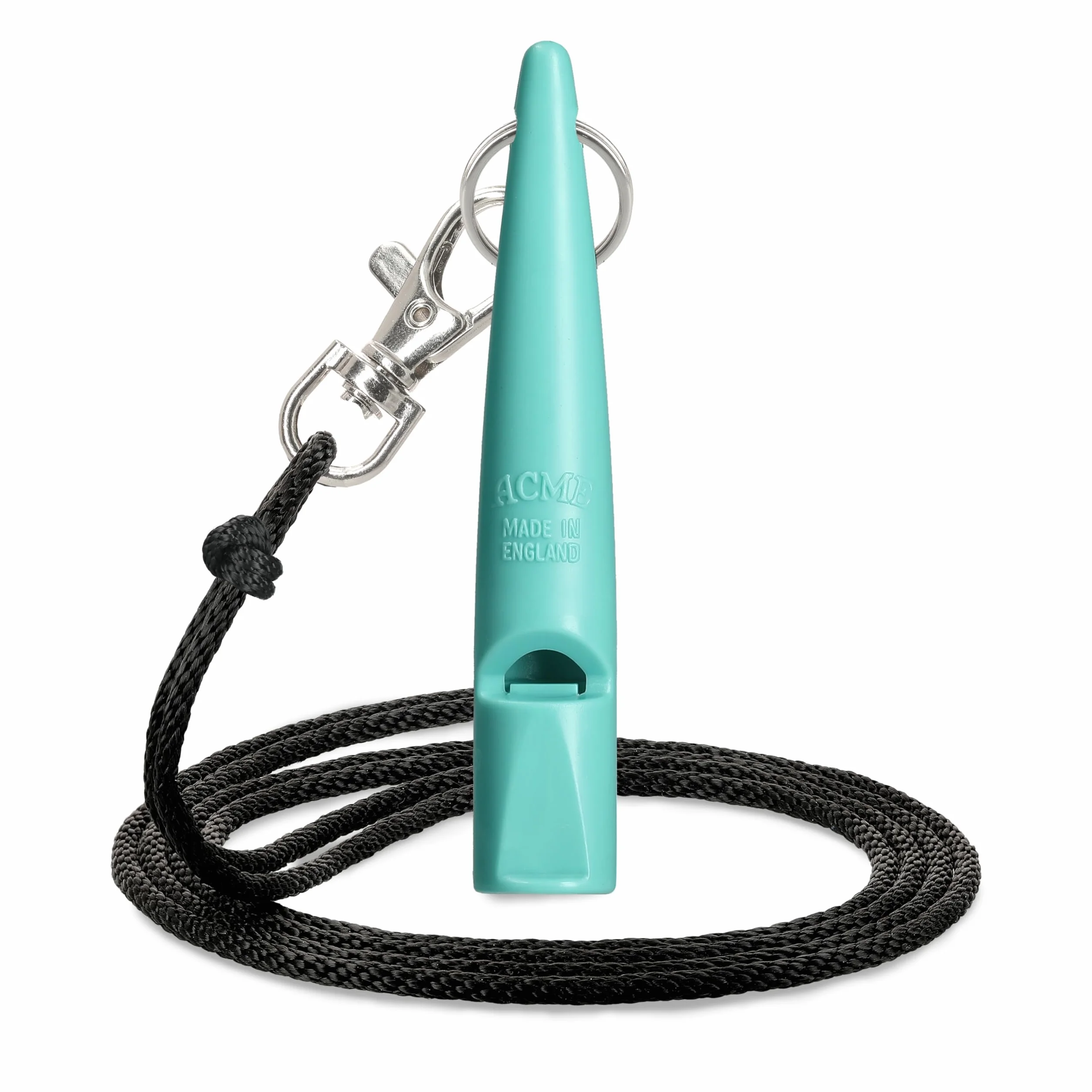 ACME Sifflet pour chien n° 211,5 avec bande – Lot de 2 – Puissant et longue portée (noir + turquoise)