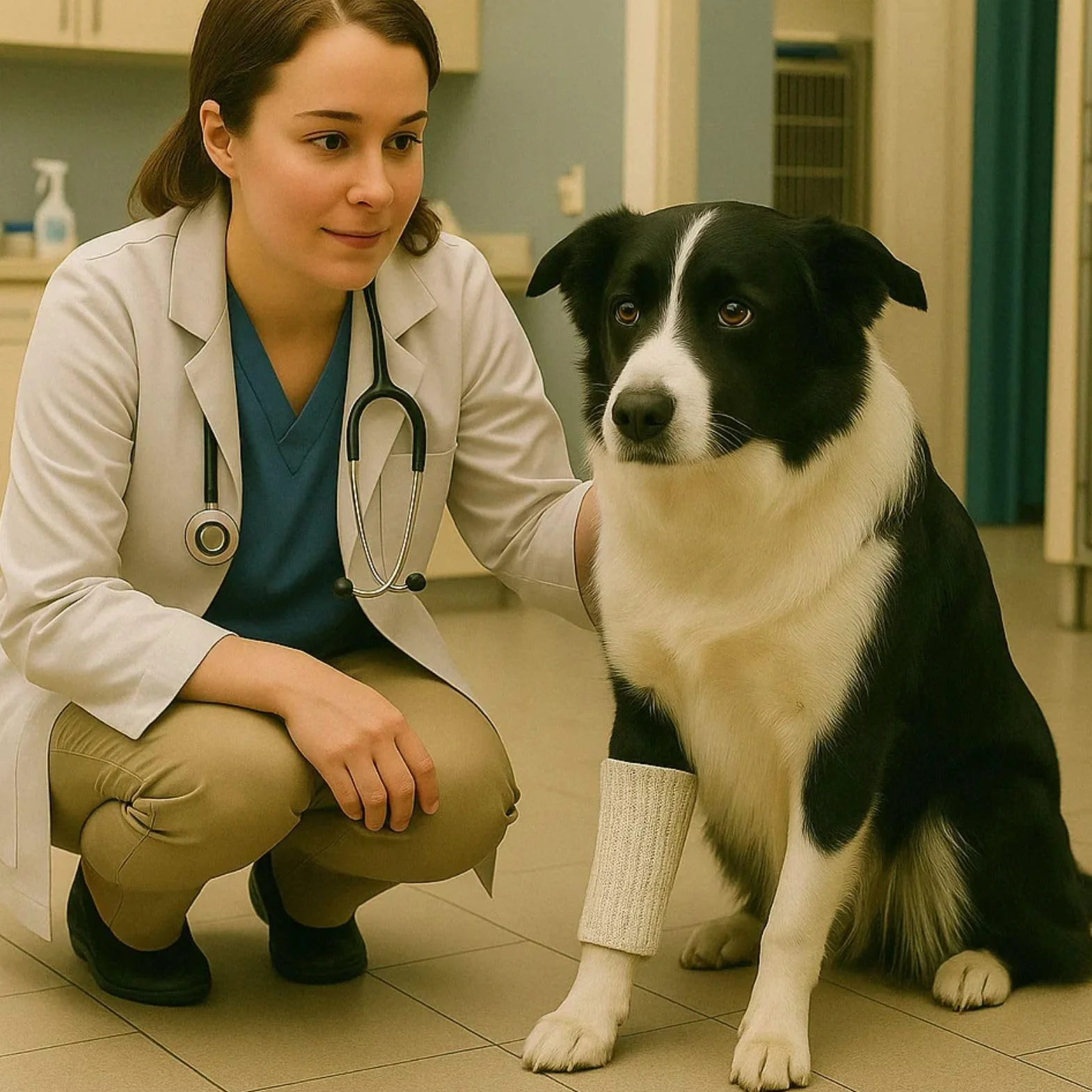 Edward Cows Cavals Vet Wrap Elastic Net Tubular Support Bandage for Leg Joint Hoof Cani Gatti Wound Dressing Retainer
