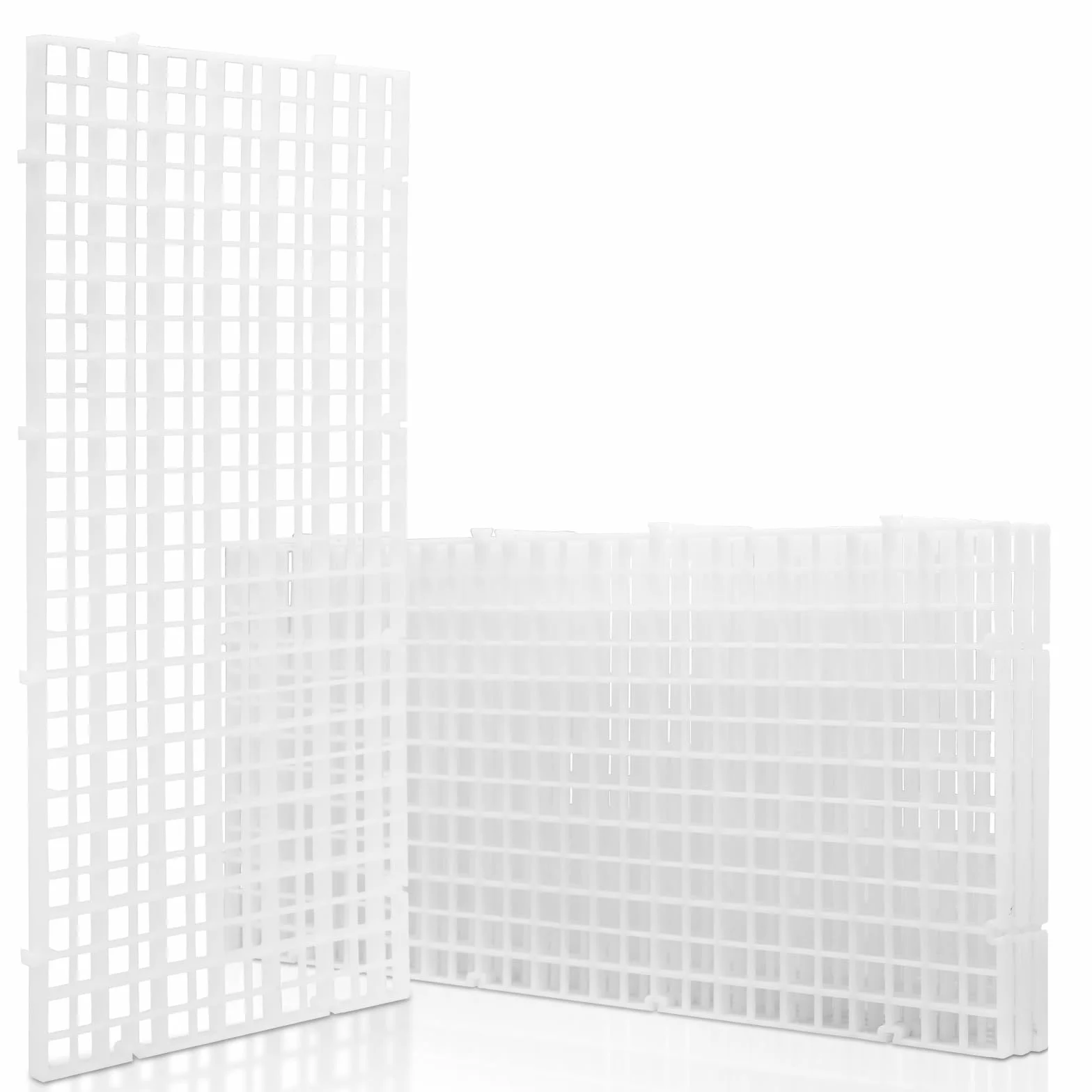 LINLAN 4 pièces grilles en Plastique pour Aquarium 15 x 30 cm Séparateurs Filtration Protection Fond Blanc