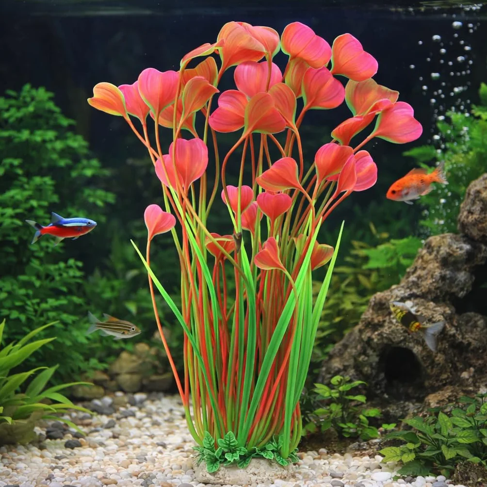 HEEPDD Plantes d'aquarium artificielles Simulation, décorations réservoir Poissons Plastique herbe eau