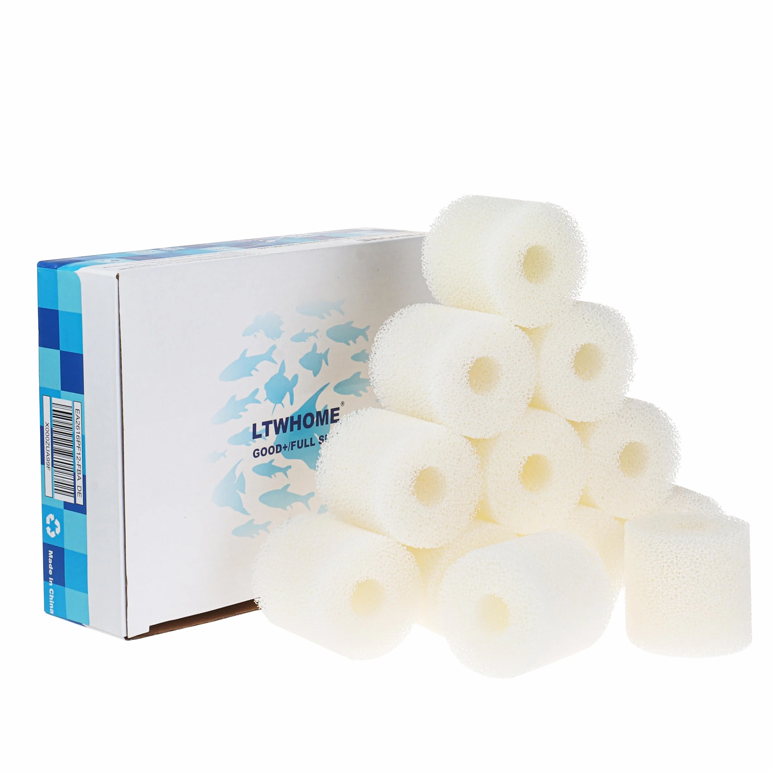 Mousse de Filtre Compatible Eheim 2618080 Cartridges Aquaball 2208-2212/60-180 Biopower 160-240 Prefilter 4004320 (Paquet de 12)