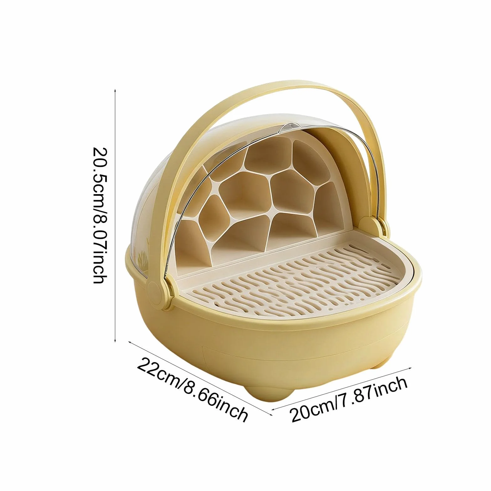F Fityle Boîte d'élevage pour vers à soie, Cage d'incubation pour geckos, Jaune