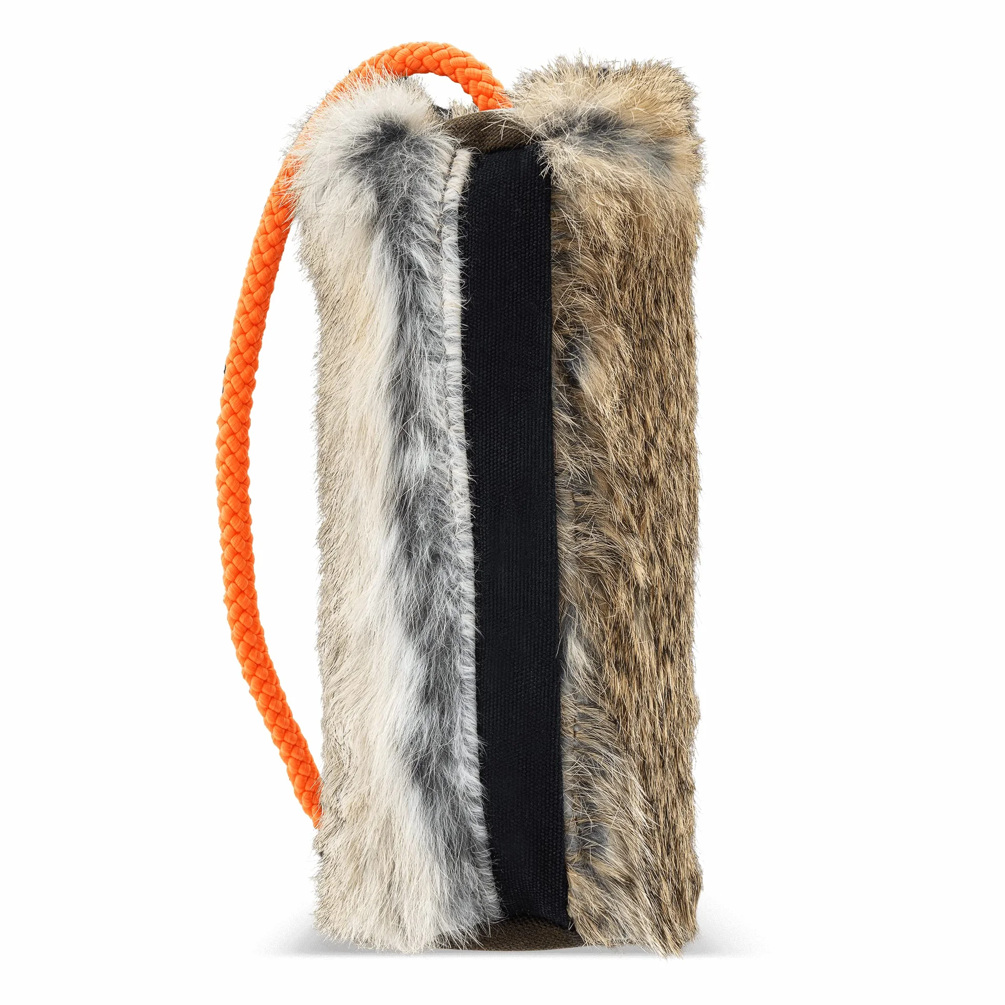 Firedog Mangeoire avec fourrure de lapin véritable avec fermeture éclair et intérieur imperméable