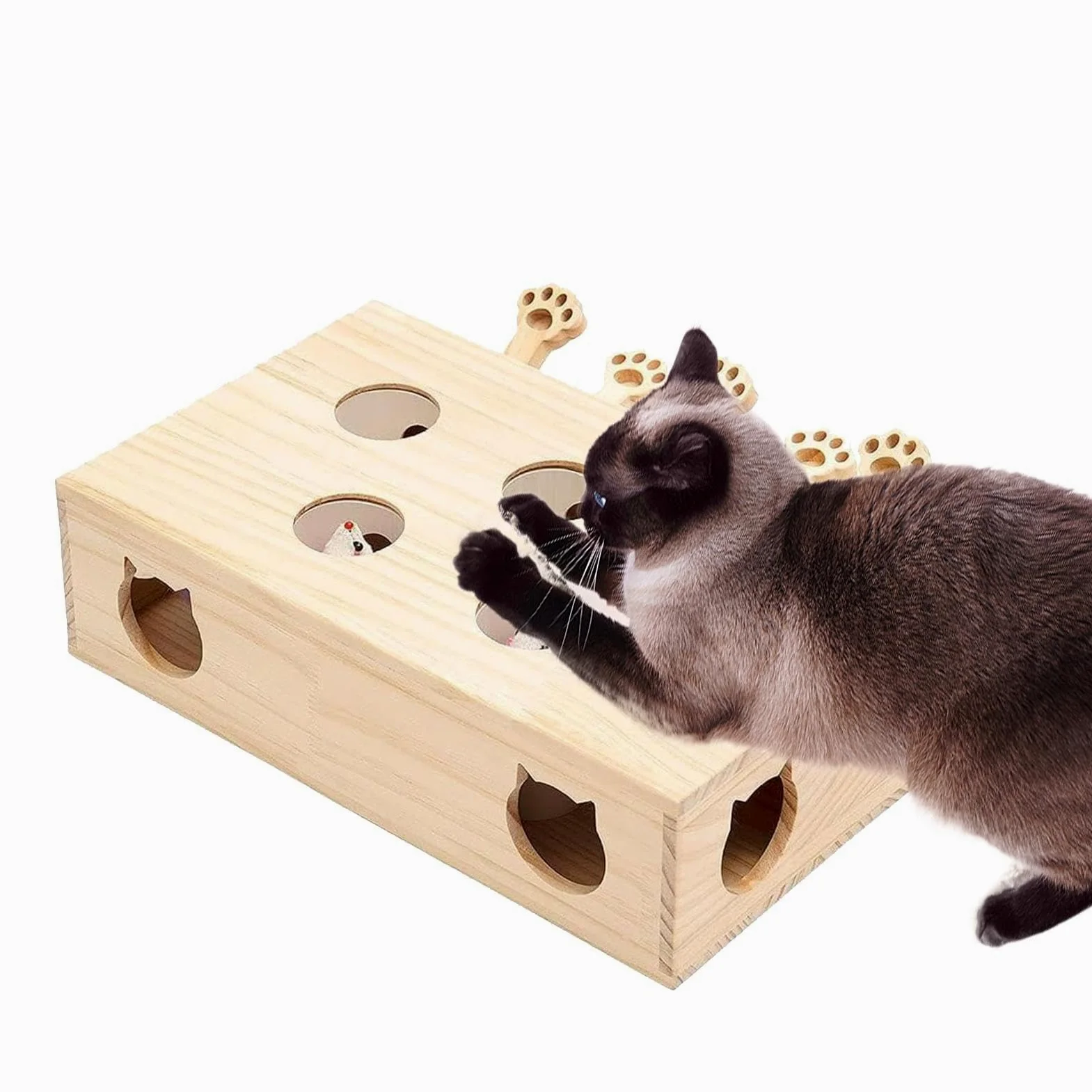 Jouet Pour Chat Chasse Souris Jouet interactif Pop Play avec la simulation | chat pour l'exercice et le actif des chats et des chatons d'intérieur