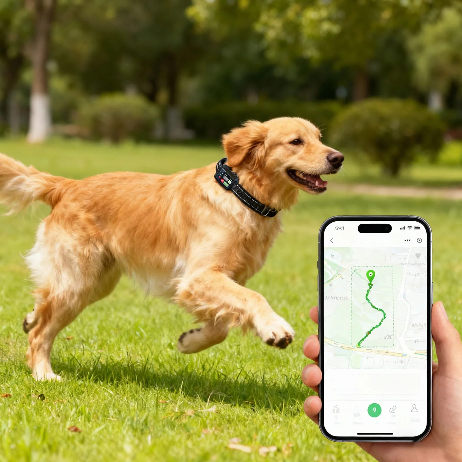 Clôture pour chien sans fil avec collier jusqu'à 2000 m noir