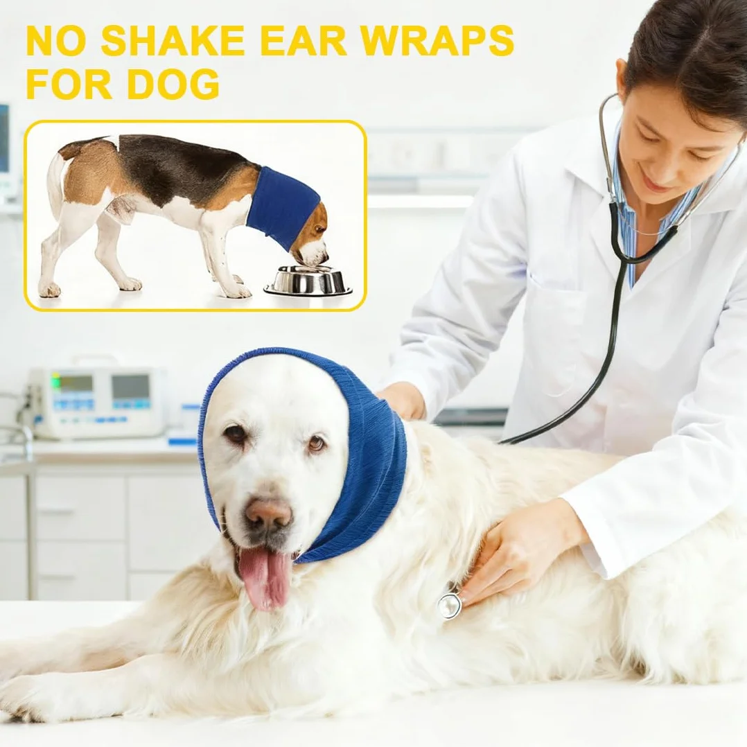 Cache-Oreilles apaisants et Snood pour Chien, Protection contre le Bruit et le Froid, Lot de 2