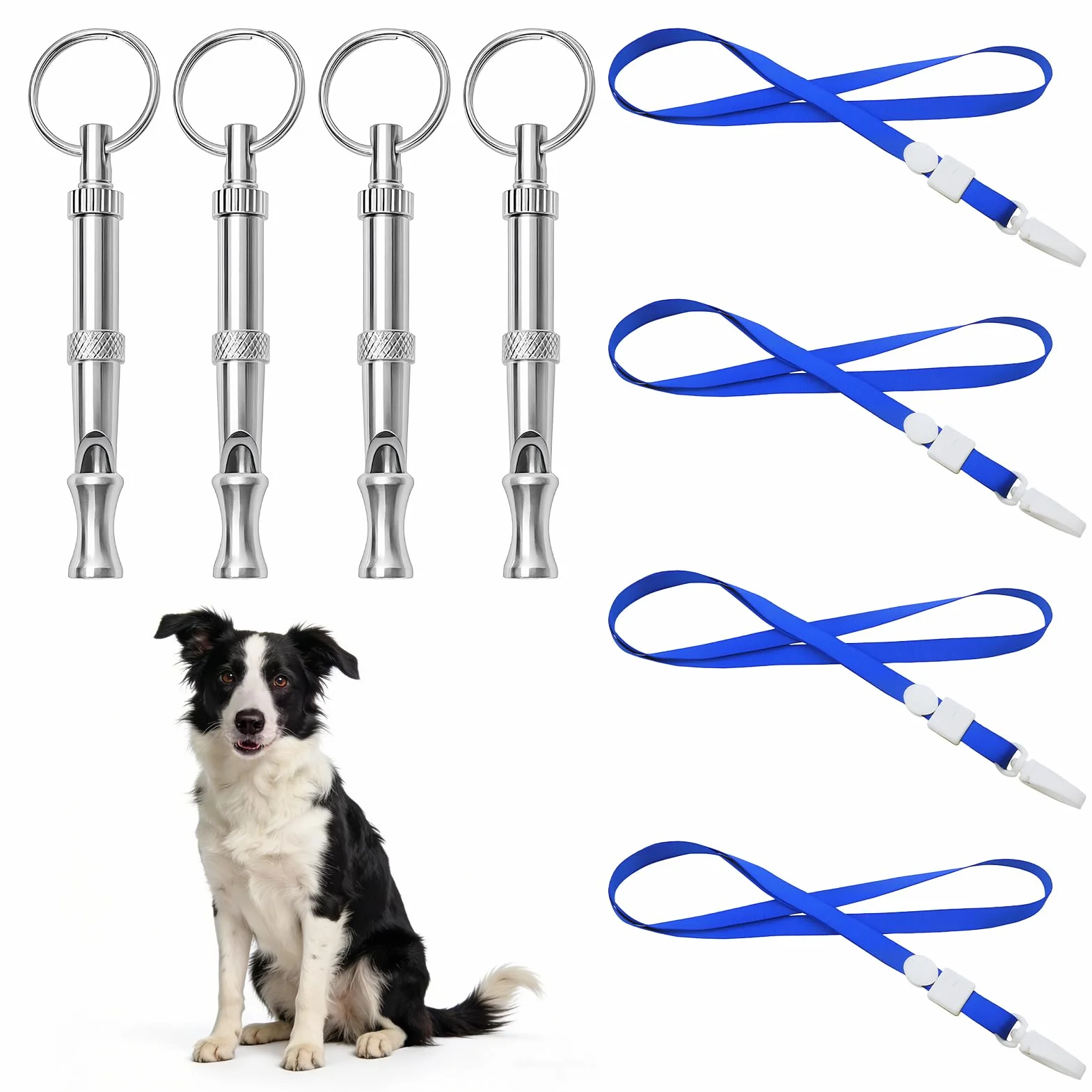 Sifflet Ultrason Chien, Sifflet Rappel à Fréquence Réglable, Accessoires Dressage Haute Fréquence avec Lanière