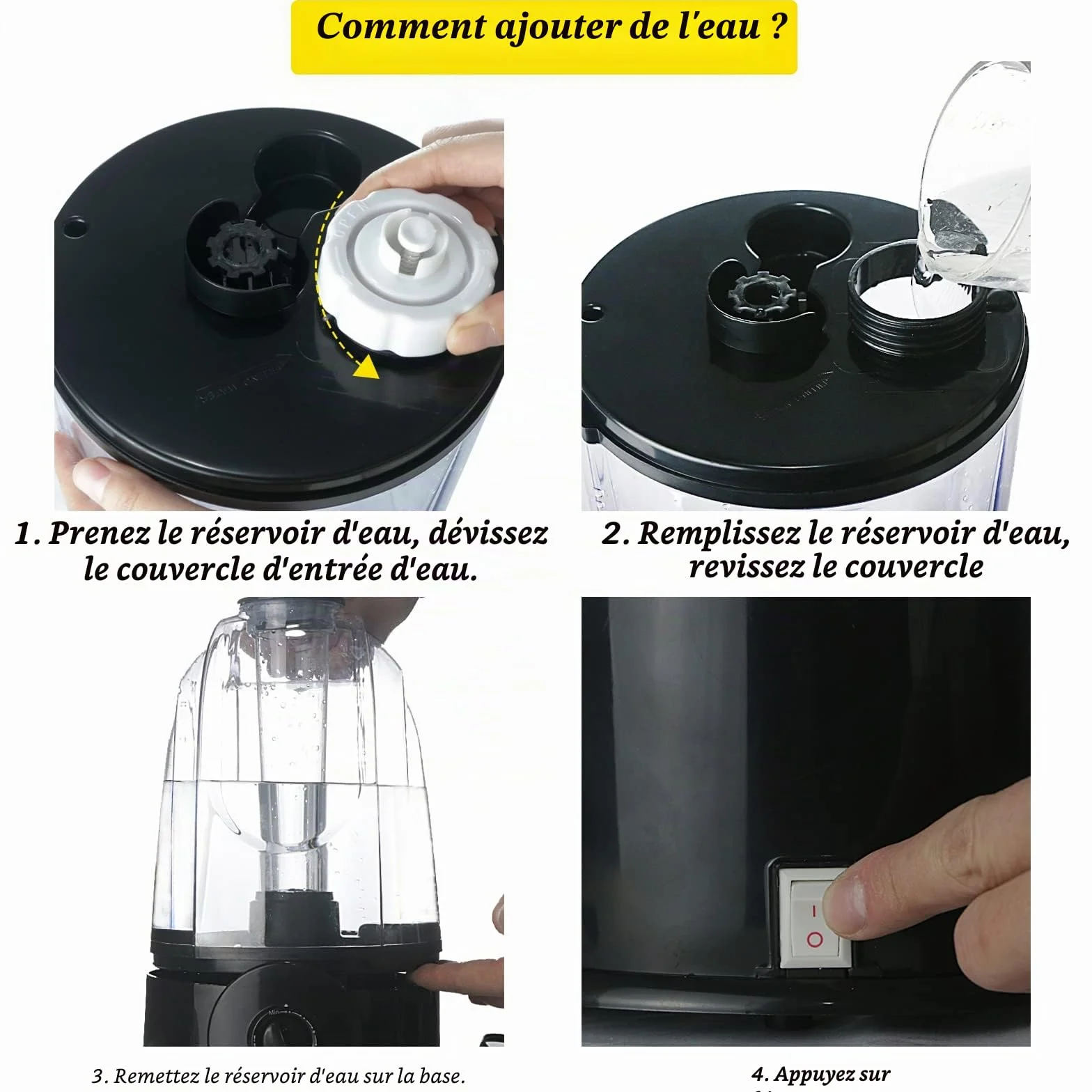 Coospider Reptile Fogger Humidificateur pour Terrarium 3L 380 L/h Machine à Fumée Mister
