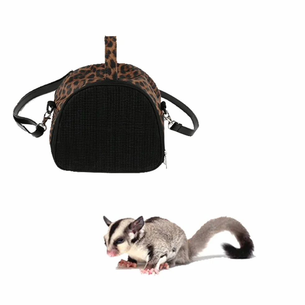 haozaikeji Sac de Transport Petits Animaux de Compagnie Voyage à Bandoulière pour Hamster Hérisson Lapin