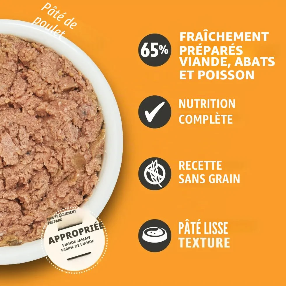 Lily's Kitchen Pâtée moelleuse naturelle en barquette pour chats adultes, recettes sans céréales, multipack (32 x 85g barquettes)