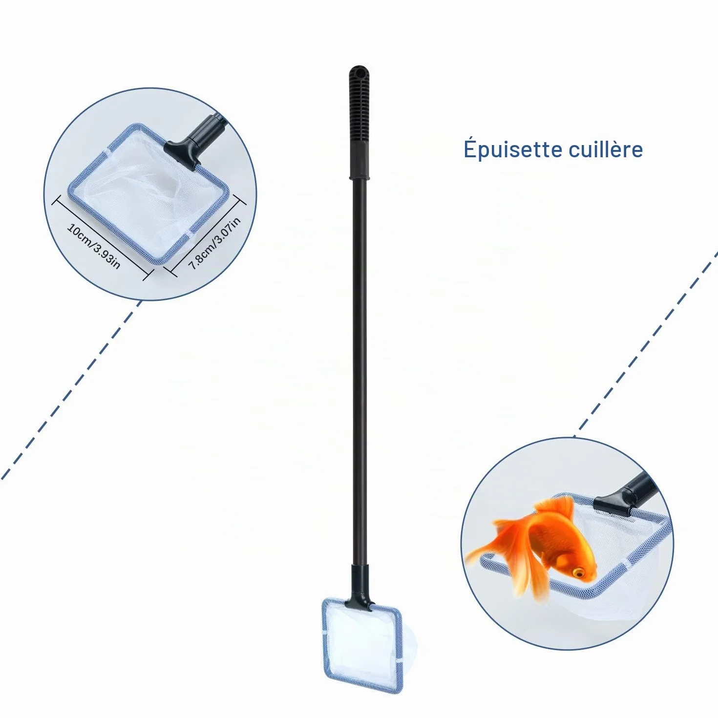 Lysport COVVY Kit Nettoyage Aquarium Accessoires Poisson Grattoir Aquarium