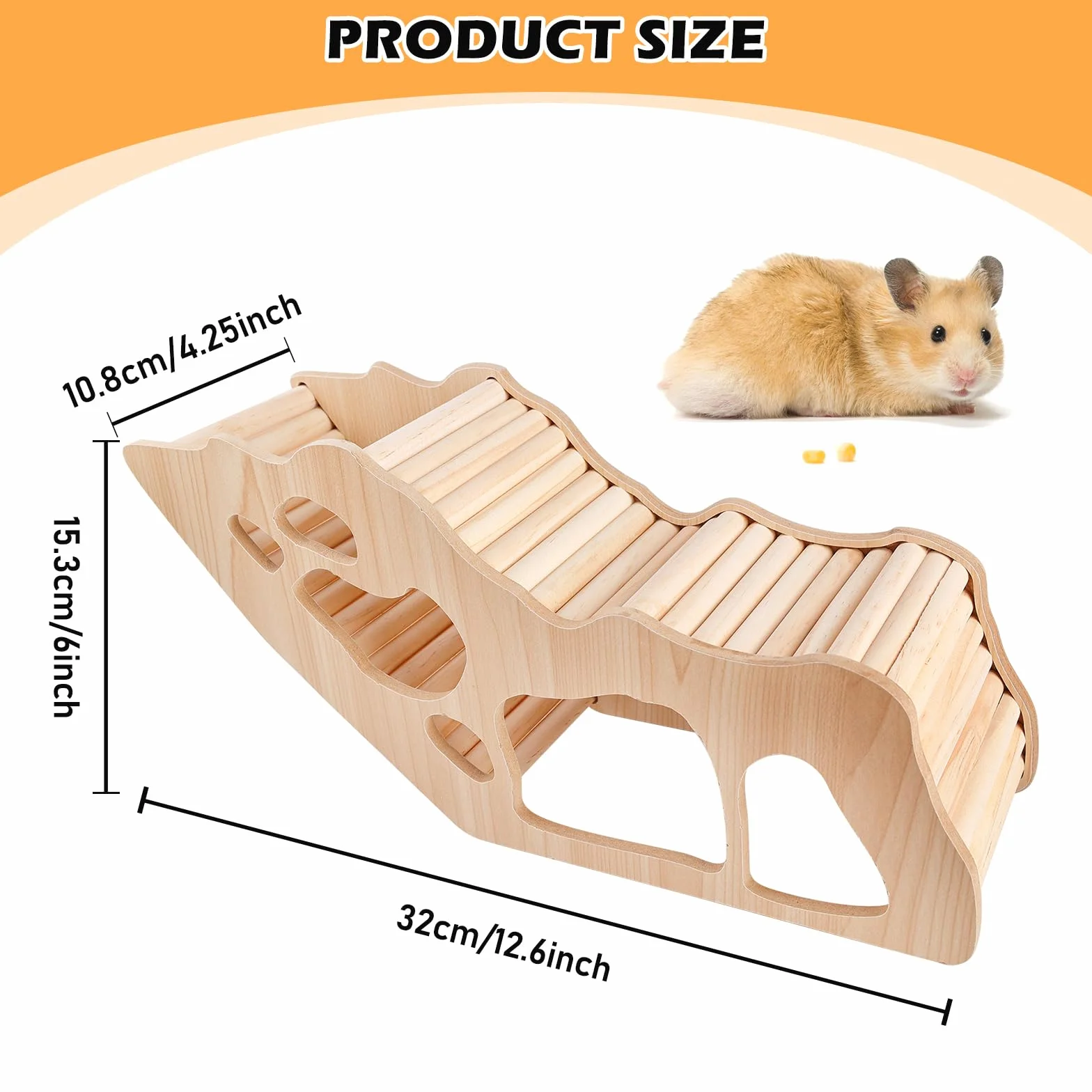 Maison Cochon d'Inde Bois, Tunnel Cochon d'Inde, Cabane Cochons D'indes, Maison pour Cochons D'indes avec échelle d'escalade, Maisons Rongeur Maisons De Hamster pour Gerbilles