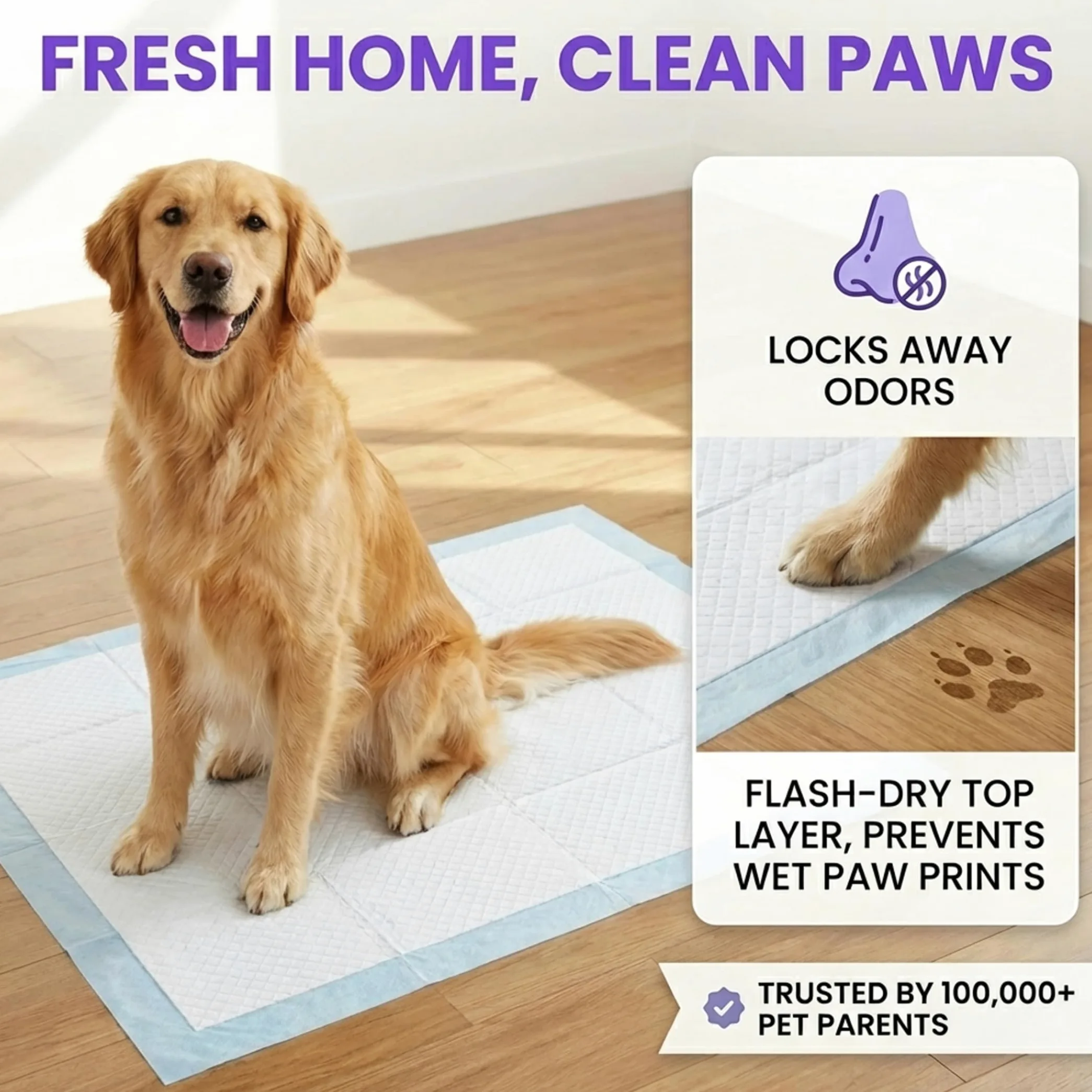 BV Lot de 40 Tapis de Dressage pour Chiens et Chiots, Taille XL 71,1 x 86,4 cm, Absorption Rapide, Tapis d'urine pour Chien, Tapis de propreté pour Chien