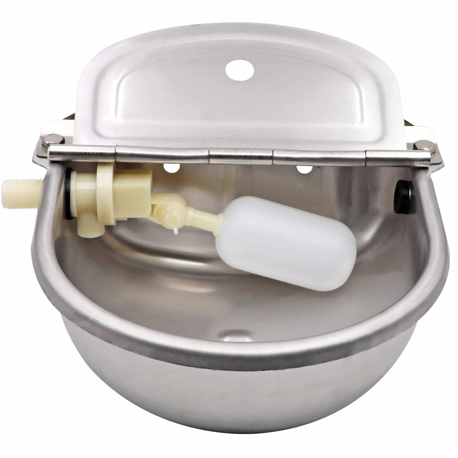 Abreuvoir Automatique en Acier Inoxydable avec Valve Flotteur pour Bovins, Chevaux, Moutons
