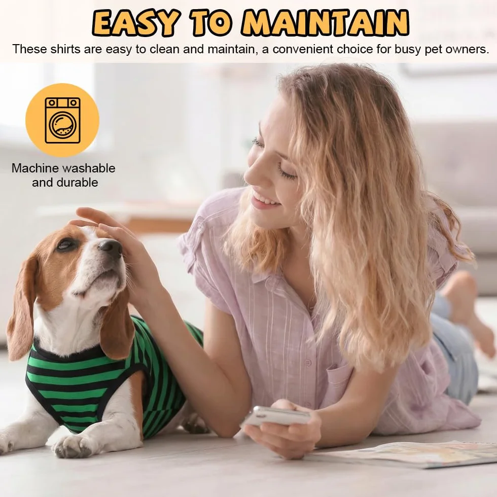 Chemises pour Chiens Petite Taille 2 Pièces Coton Protection Solaire