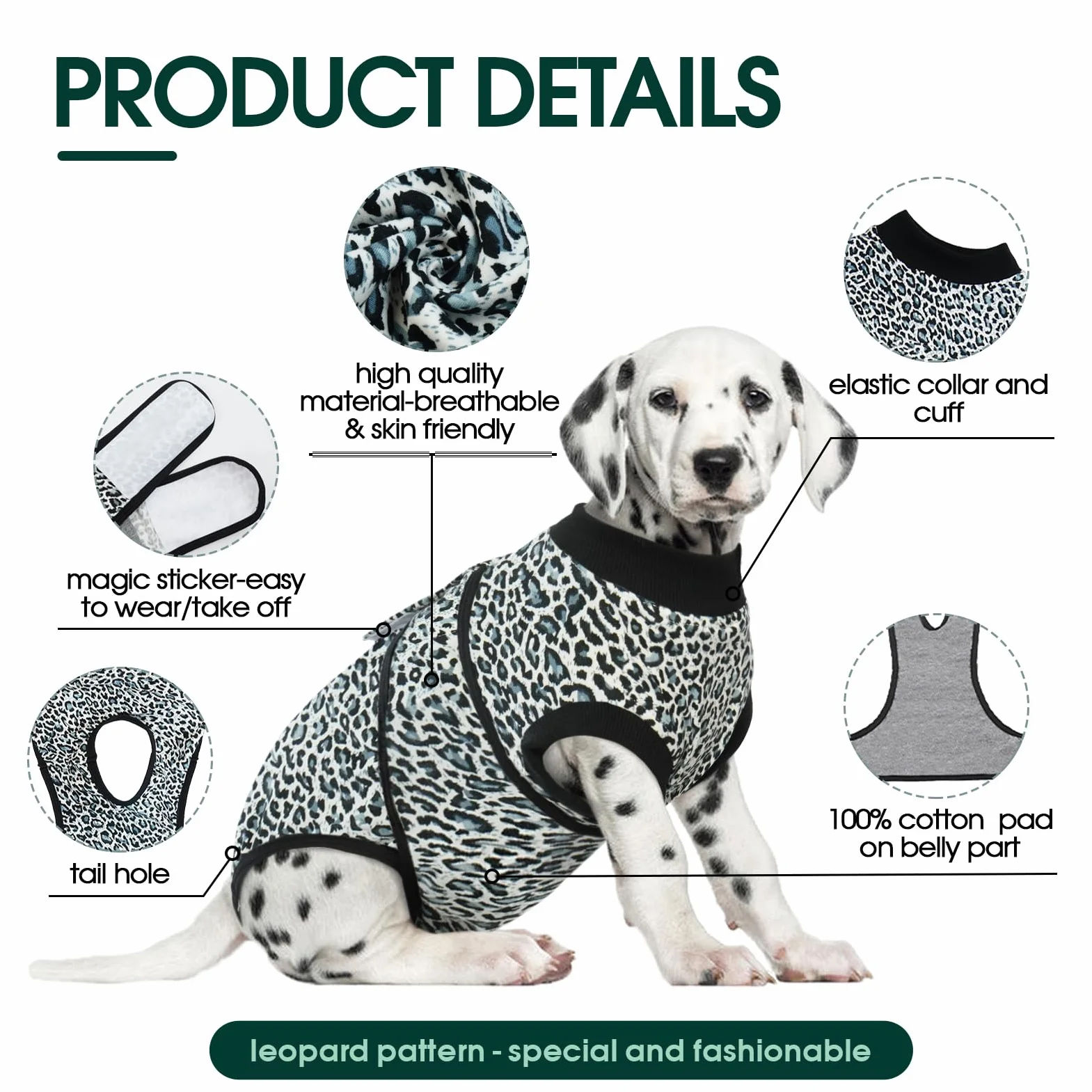 Kusser Body antiléchage chien opération respirant chien mâle alternative collier élisabéthain